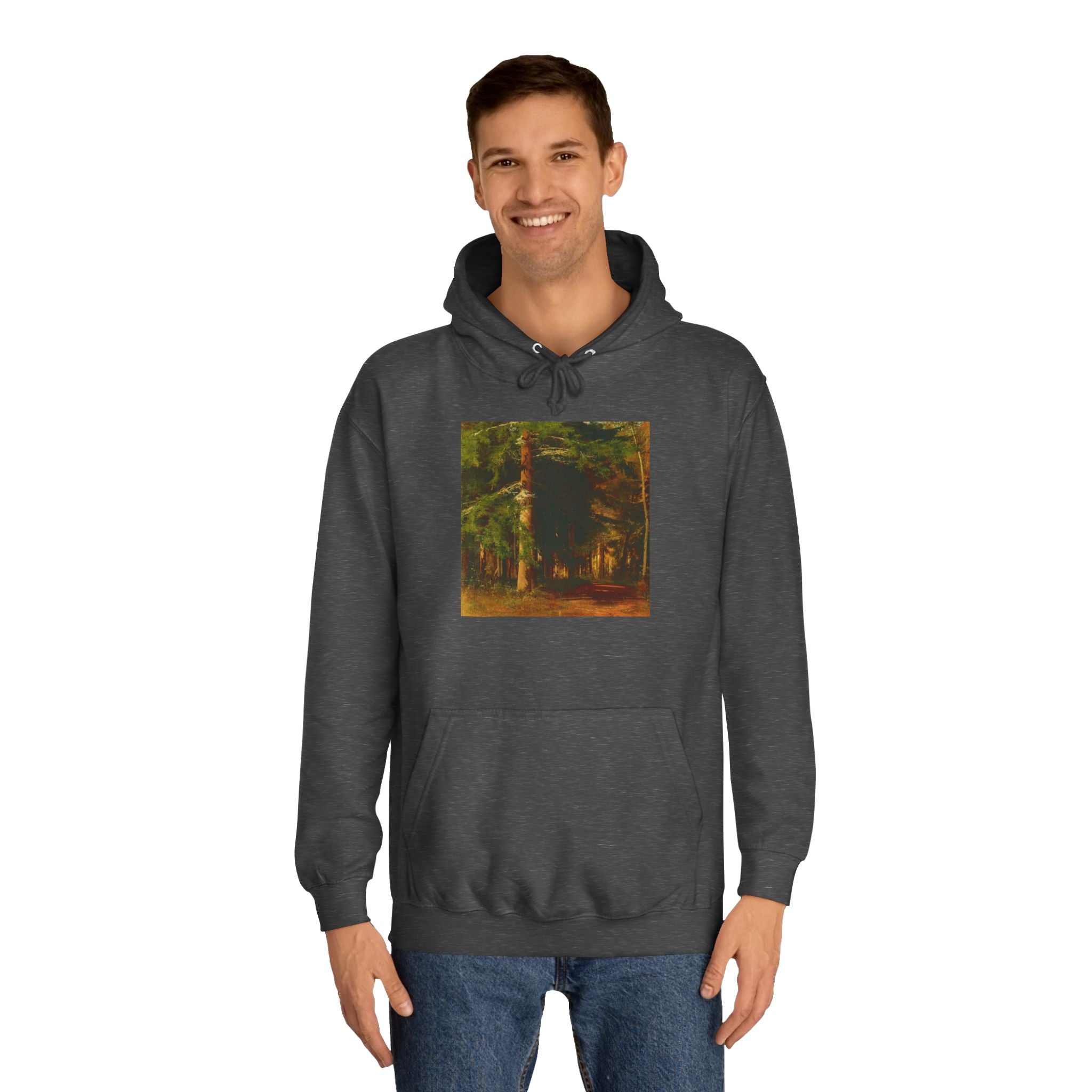 Forest Painting Hoodie | Vintage Woodland Trees Sweatshirt