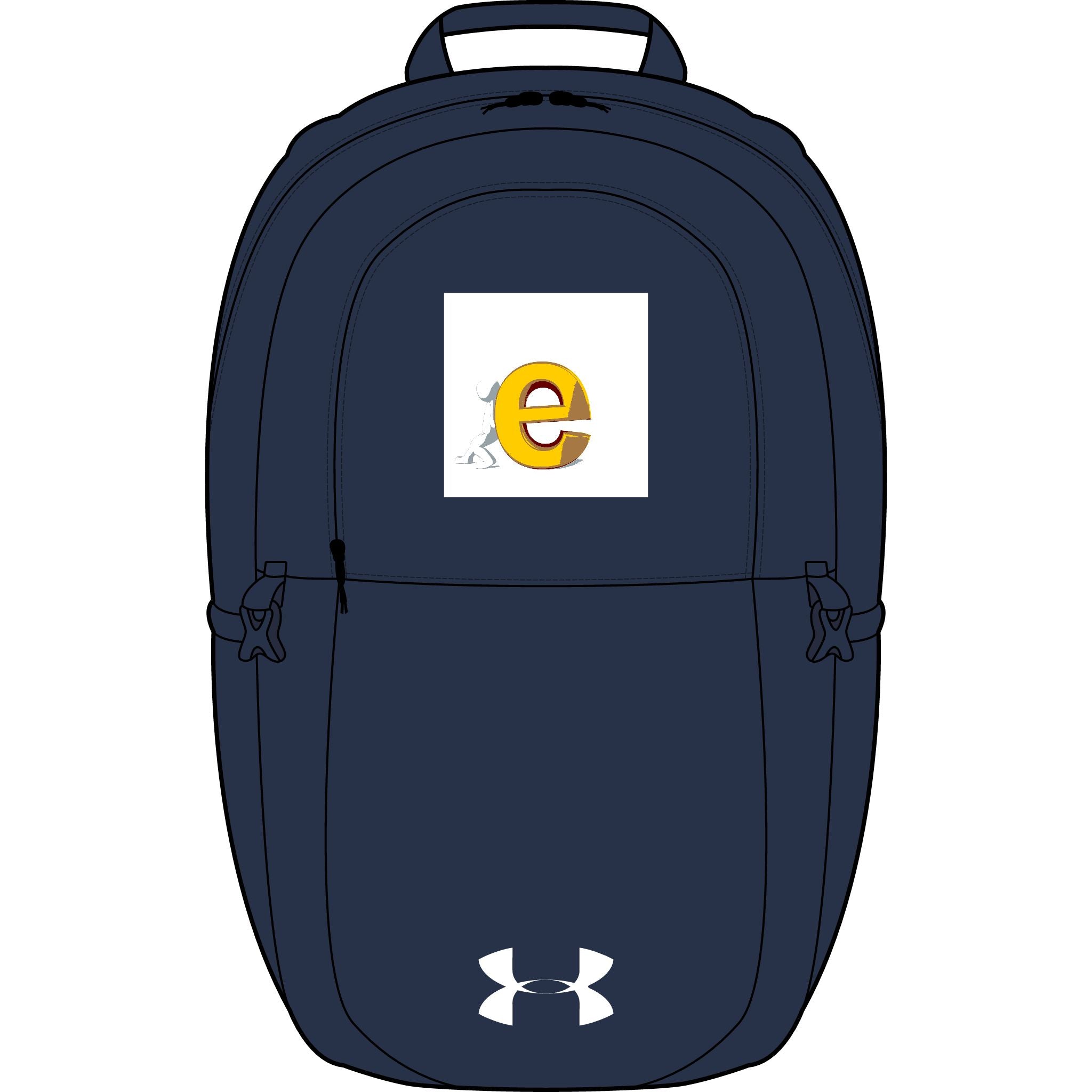 Yellow Letter E Logo Backpack | Embroidered Under Armour All Sport Backpack