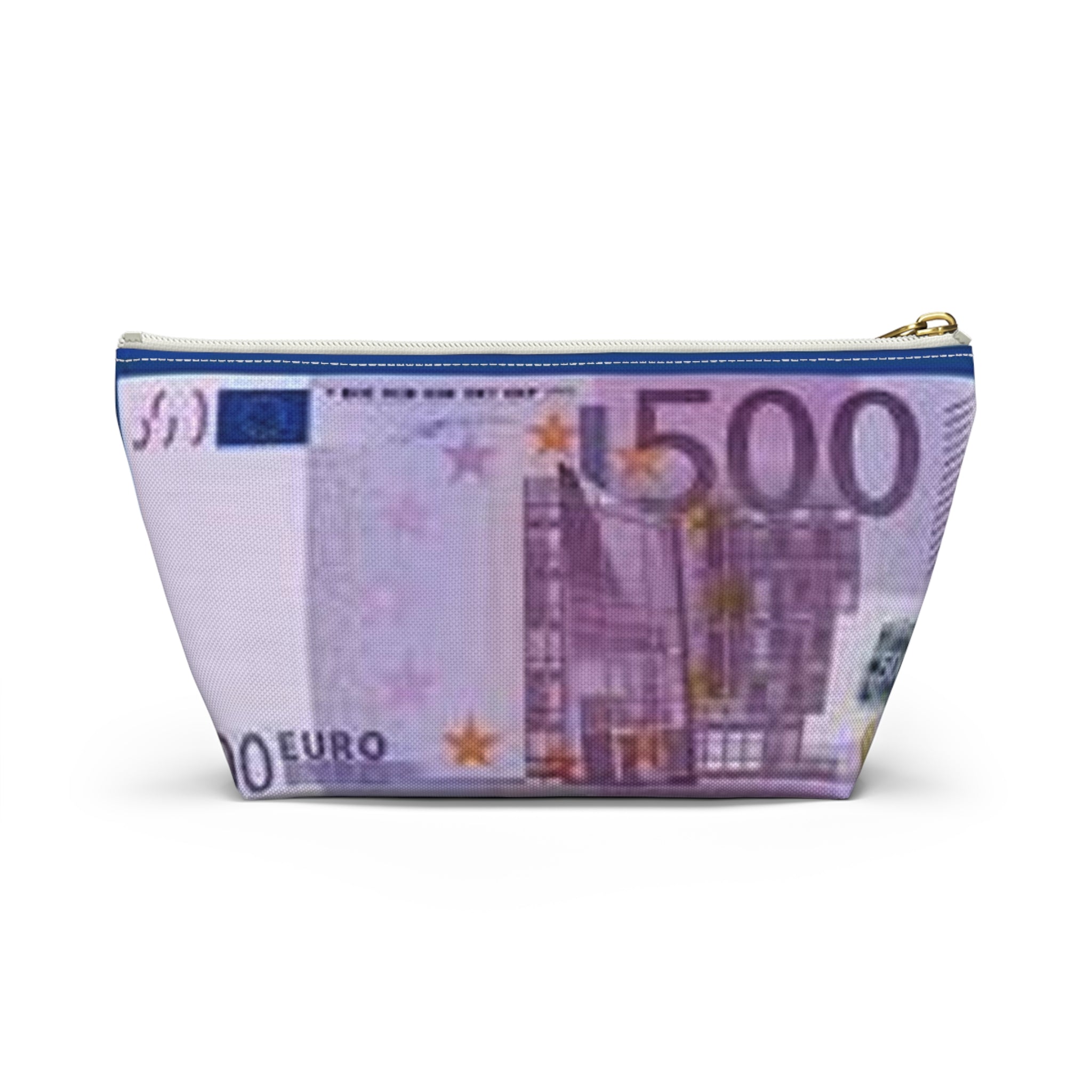 500 Euro Bill Accessory Pouch | Money Print Cosmetic Bag