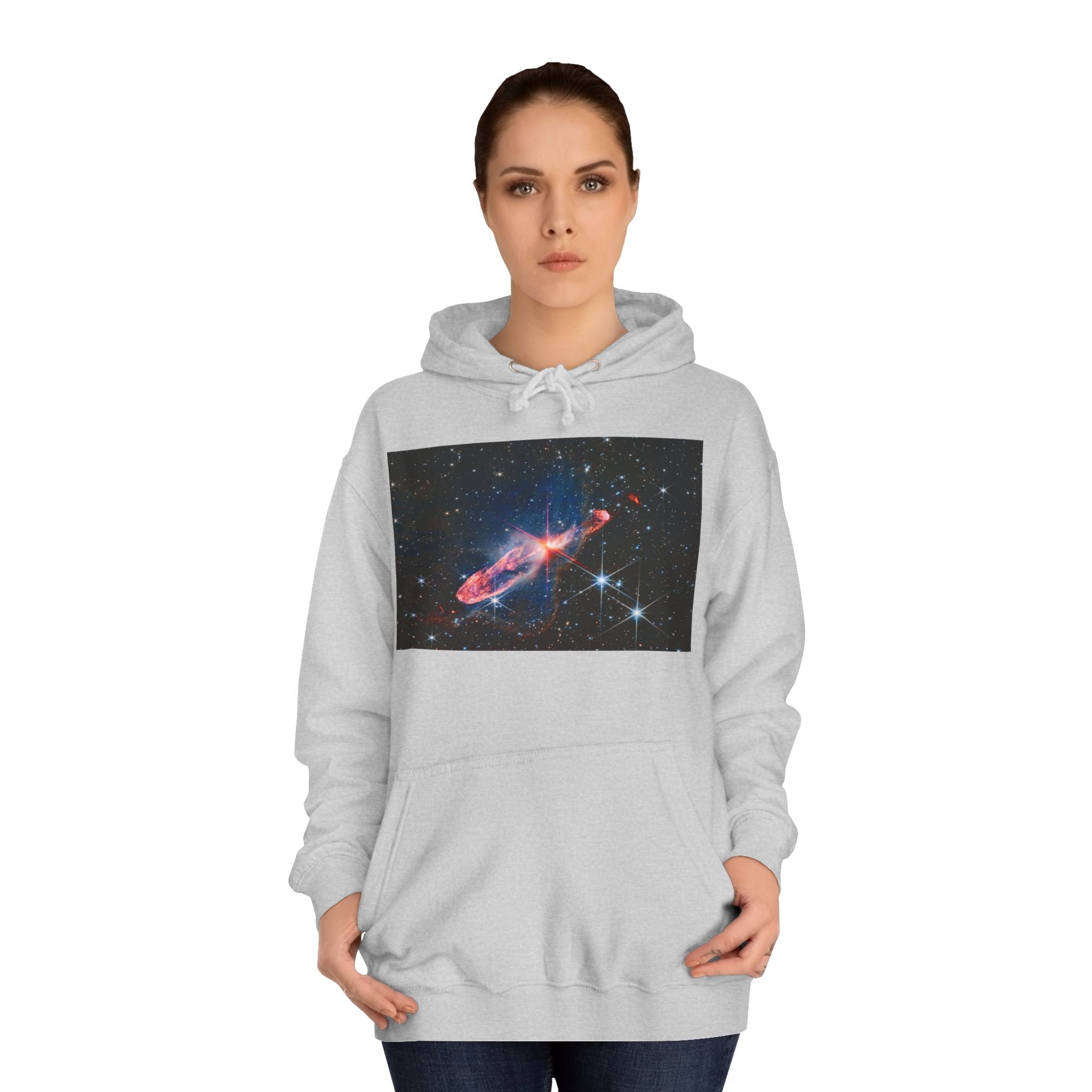 Nebula Space Photo Hoodie | Cosmic Galaxy Stars Astronautic Design