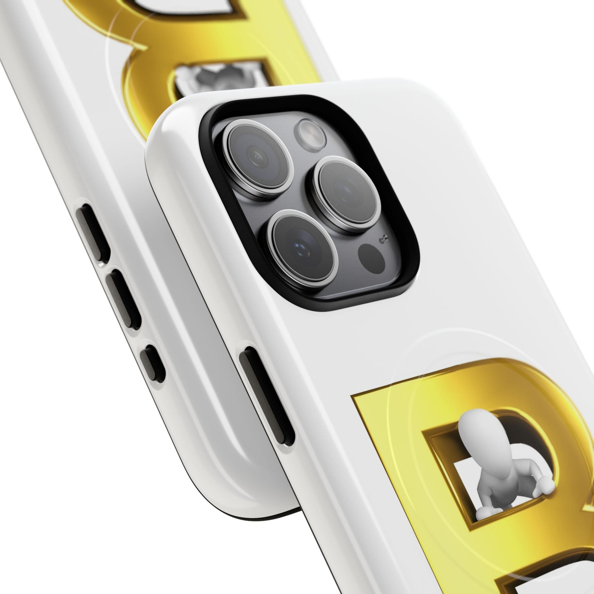 Gold 3D Letter B phone case | Tough Magnetic Case