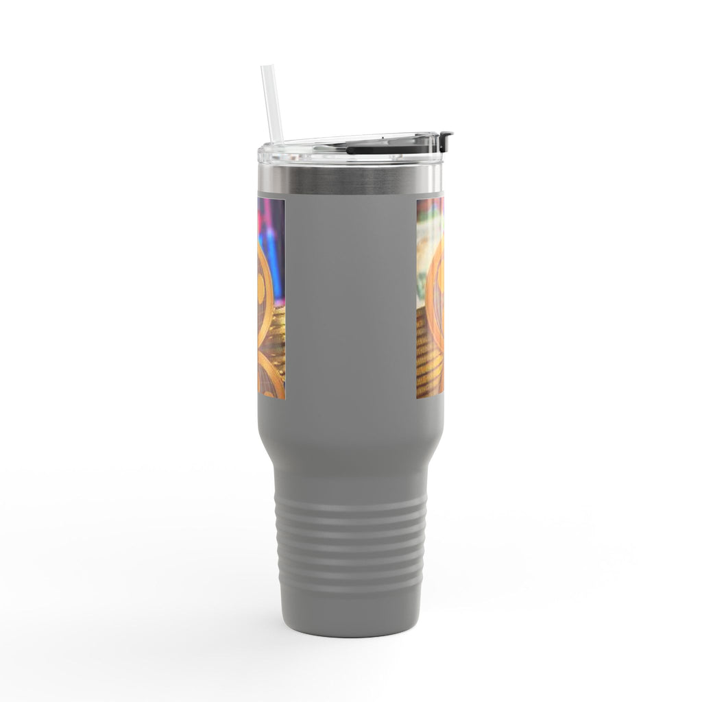 Ripple Crypto Coin Stack Insulated Travel Mug | 40oz