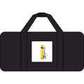 3D Figure building Gold Letter i Illustration Tripper Duffel Bag | Checker Strap or Camo