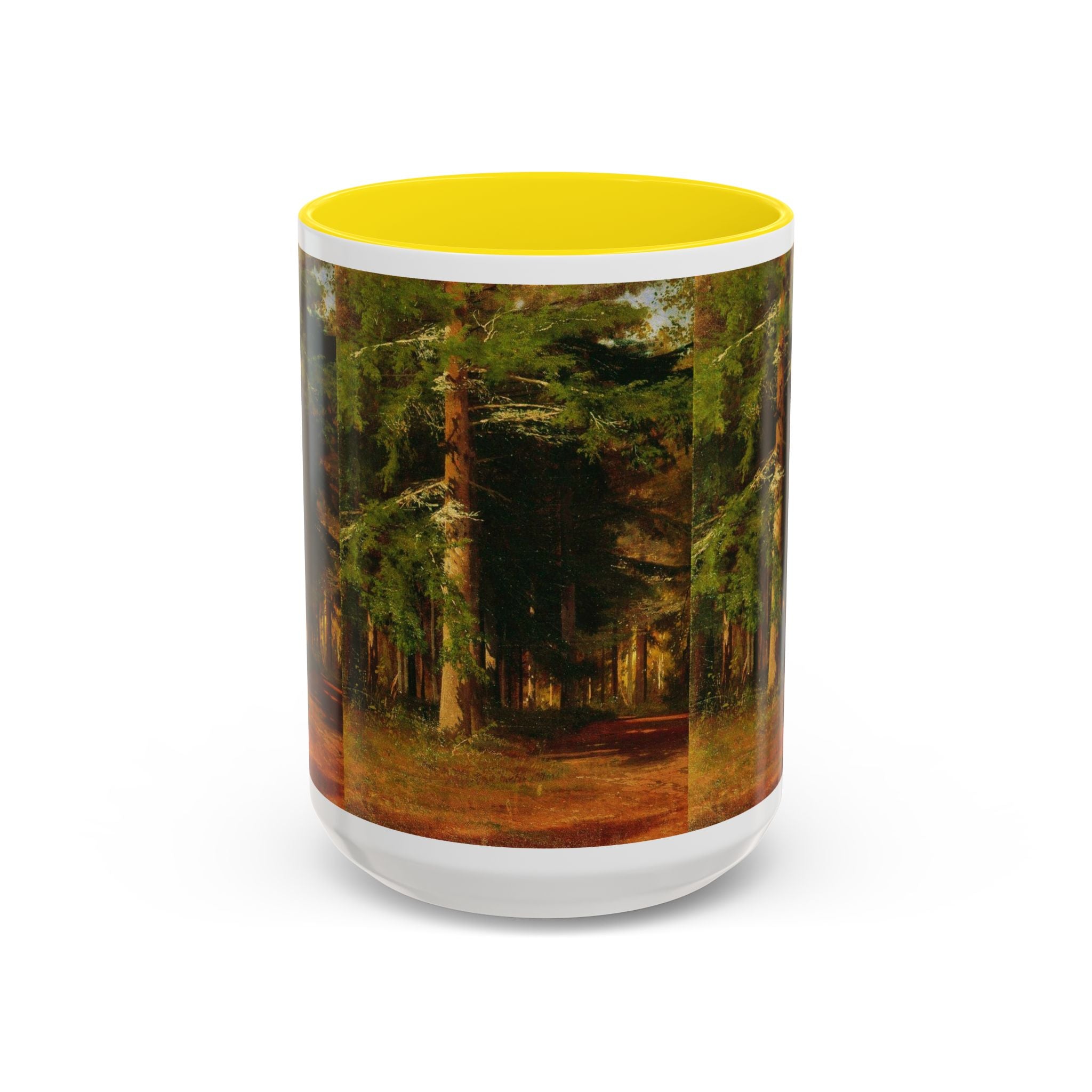 Mug « Peinture Chemin Forestier » | Mug à café avec anse colorée 325 ml 444 ml