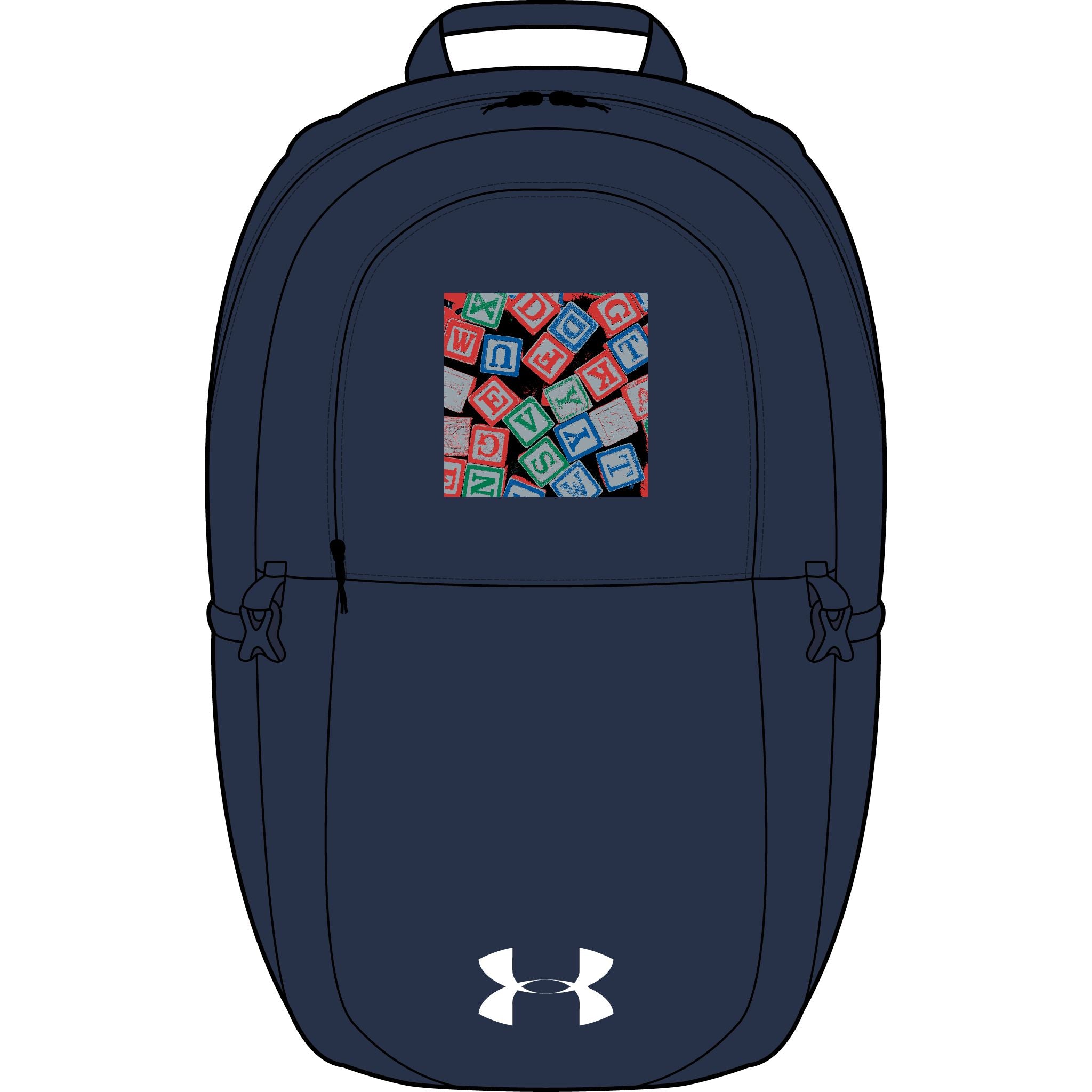 Alphabet Blocks Backpack | Embroidered Kids Backpack