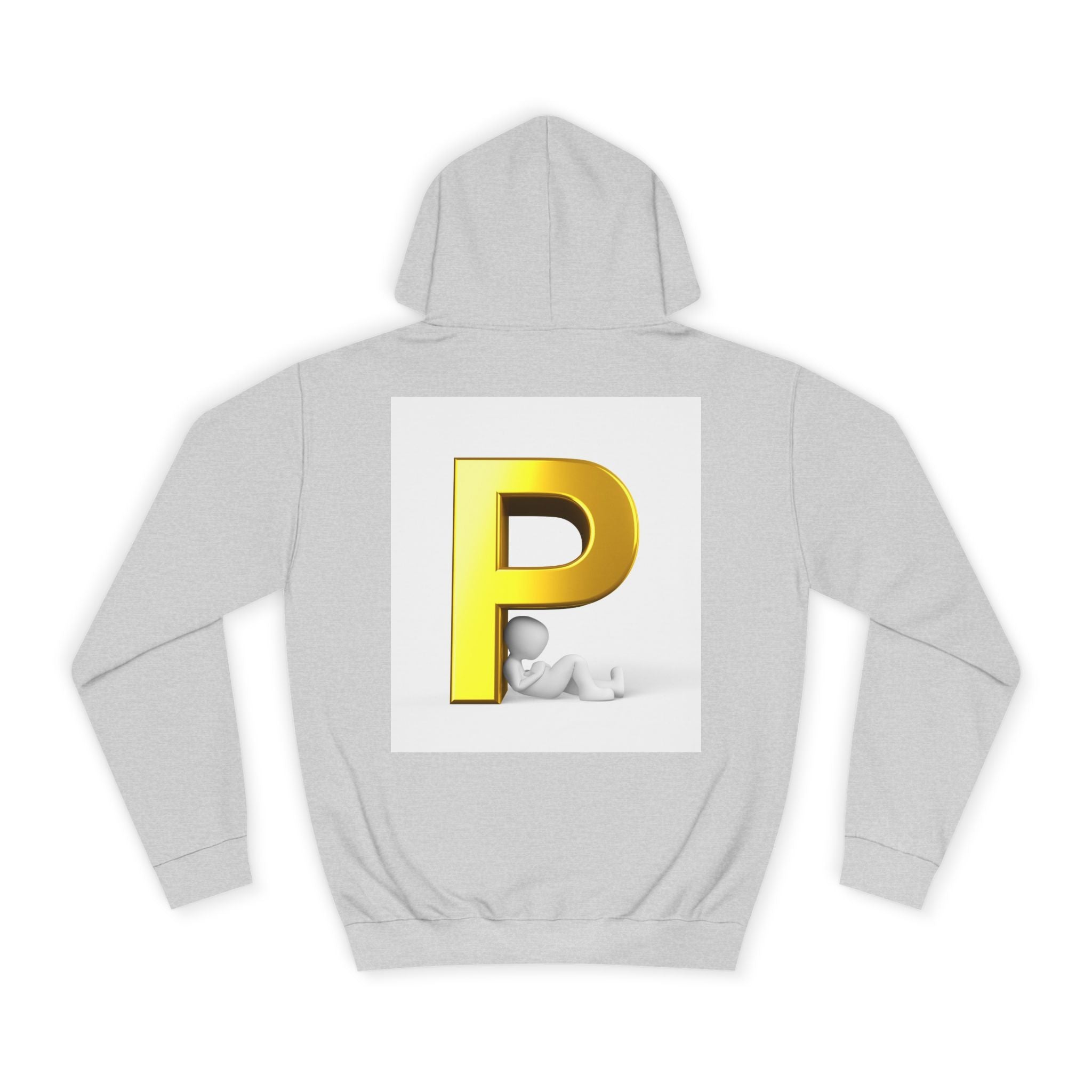 Gold Letter P hoodie | Monogram Initial Pullover