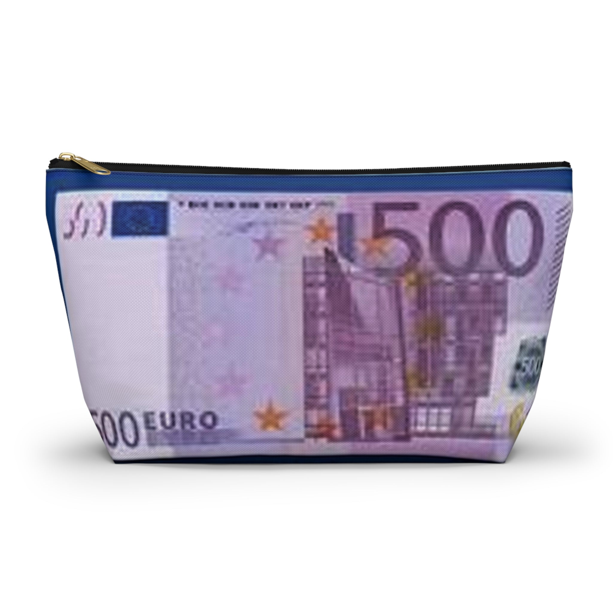 Trousse accessoire billet 500 euros | Trousse de toilette imprimé argent