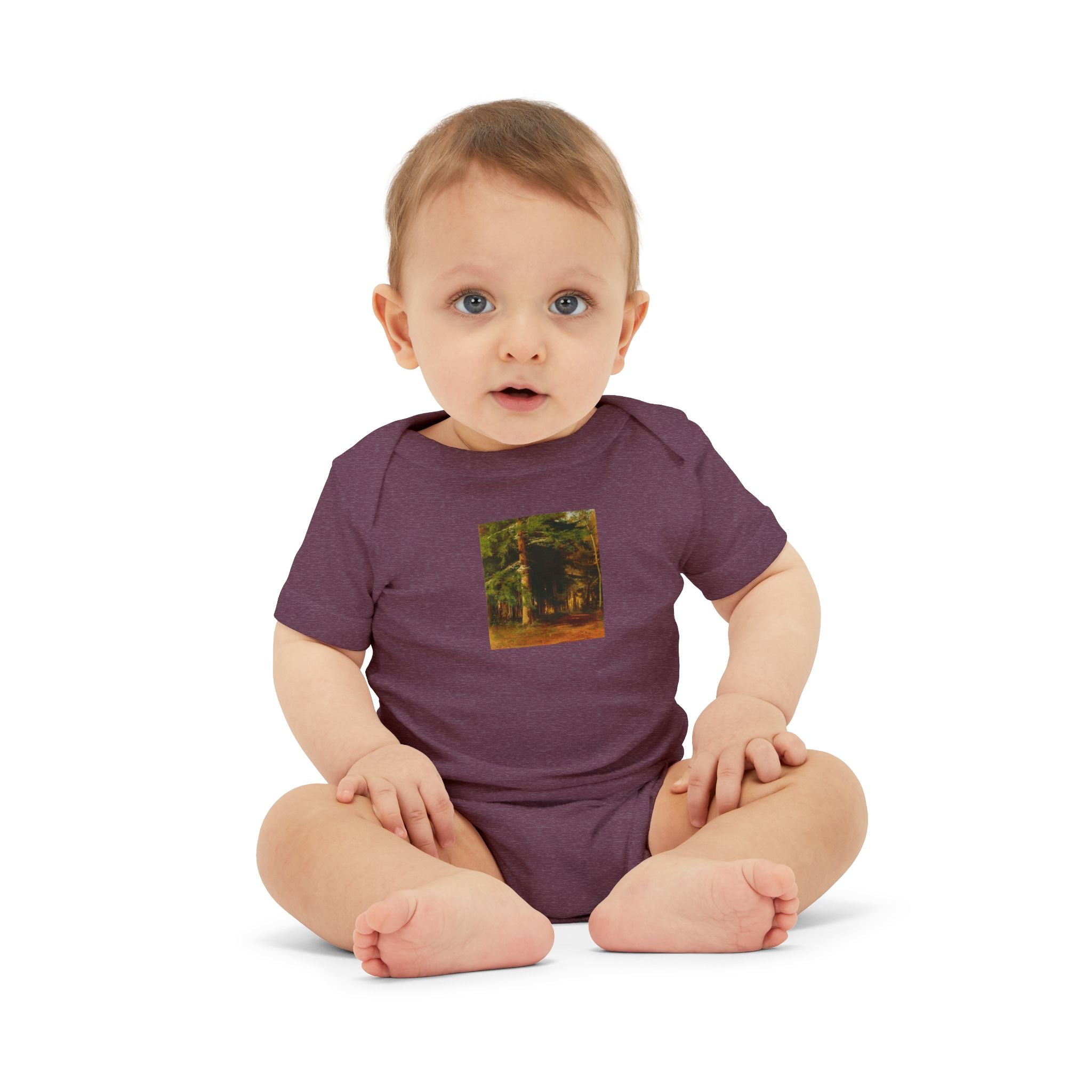 Woodland Forest Illustration Infant Onesie | Baby Bodysuit