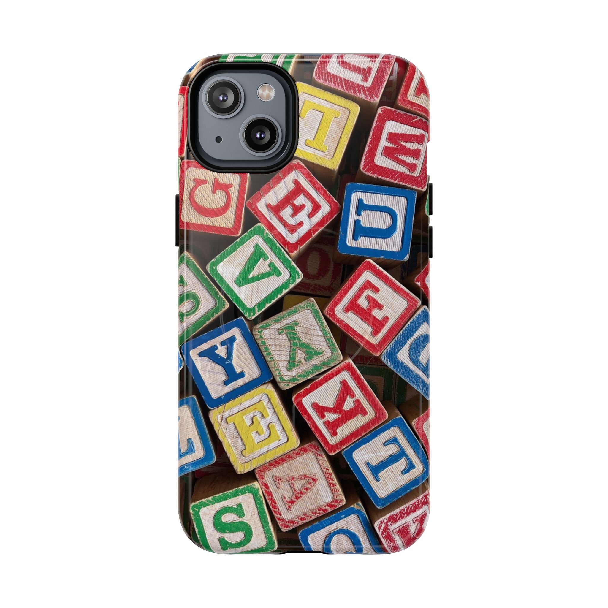 Vintage Alphabet Blocks Phone Case | Tough Magnetic Case