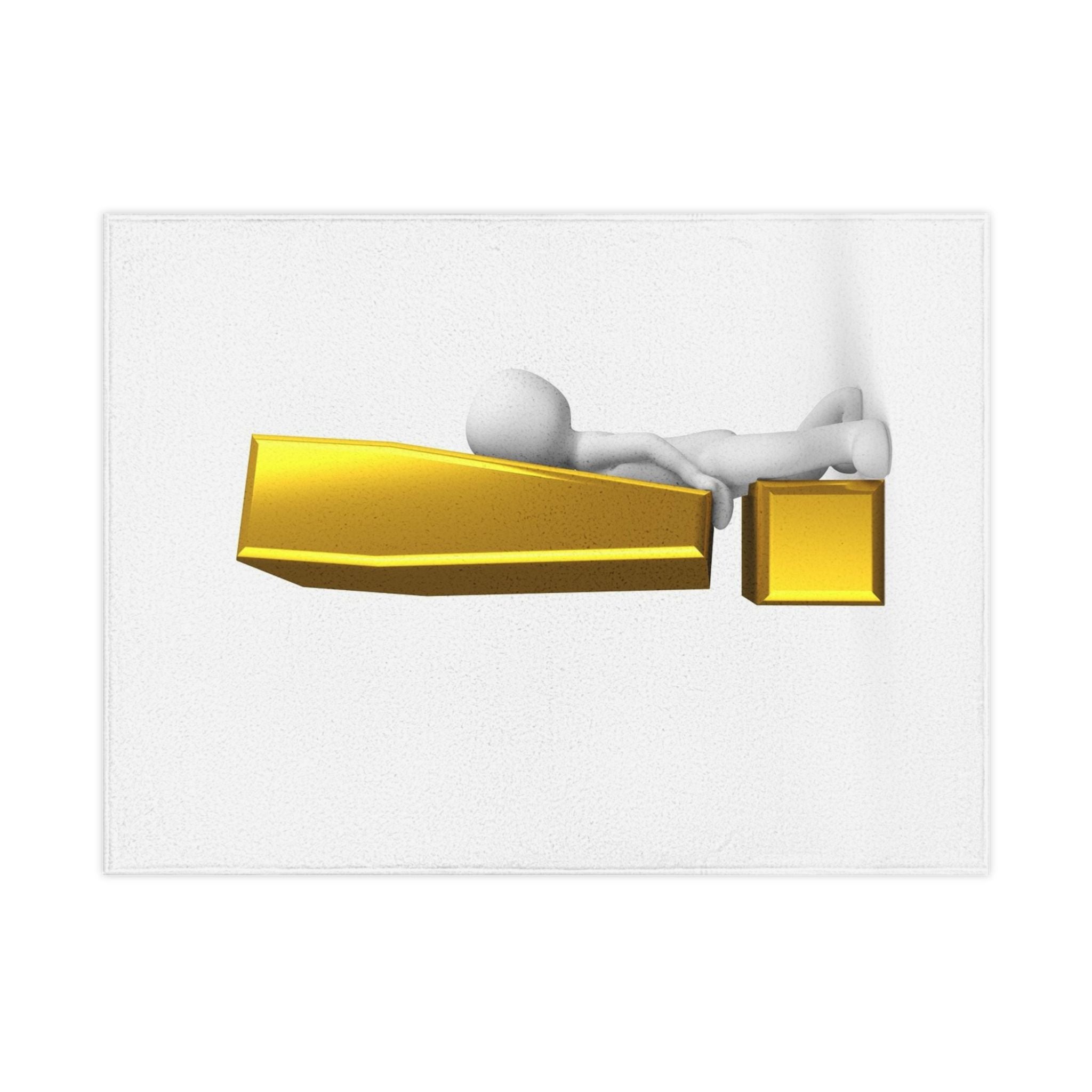 Gold Exclamation Mark Character Toddler Blanket | Playroom Decor