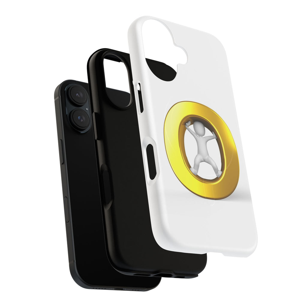 3D Gold Letter O Figure Phone Case | Tough Magnetic Case