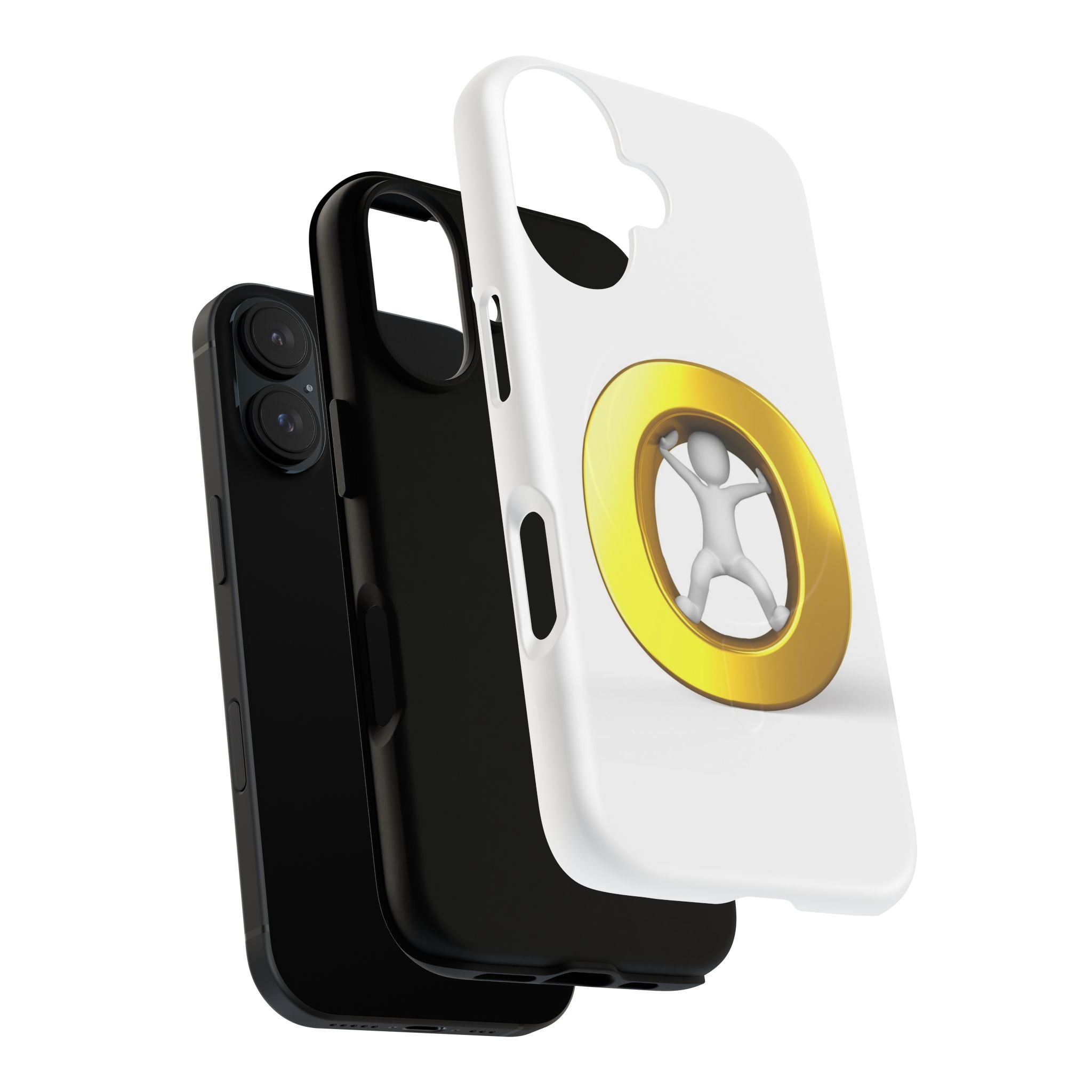 3D Gold Letter O Figure Phone Case | Tough Magnetic Case