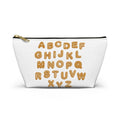 Alphabet Cookie Letters Accessory Pouch | Zipper Makeup Bag