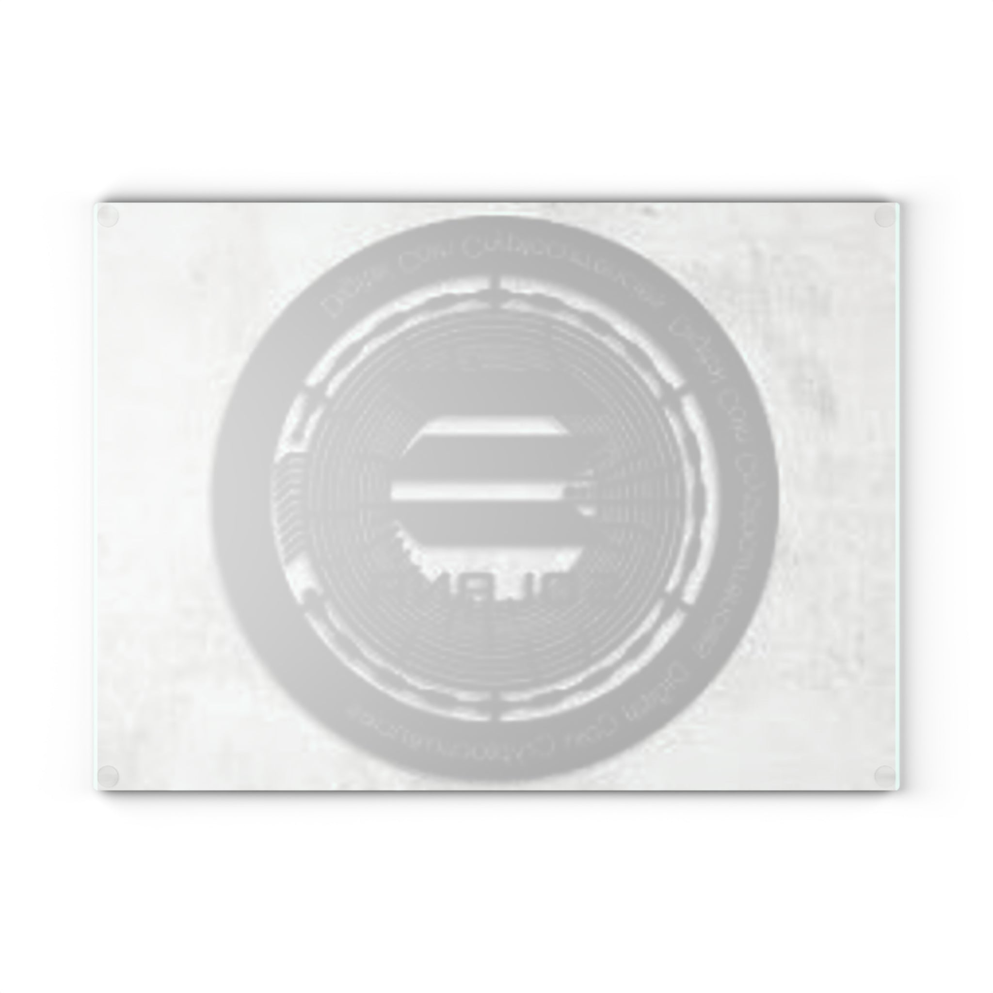 Solana Coin Logo Glass Cutting Board | Cryptocurrency Kitchen Decor
