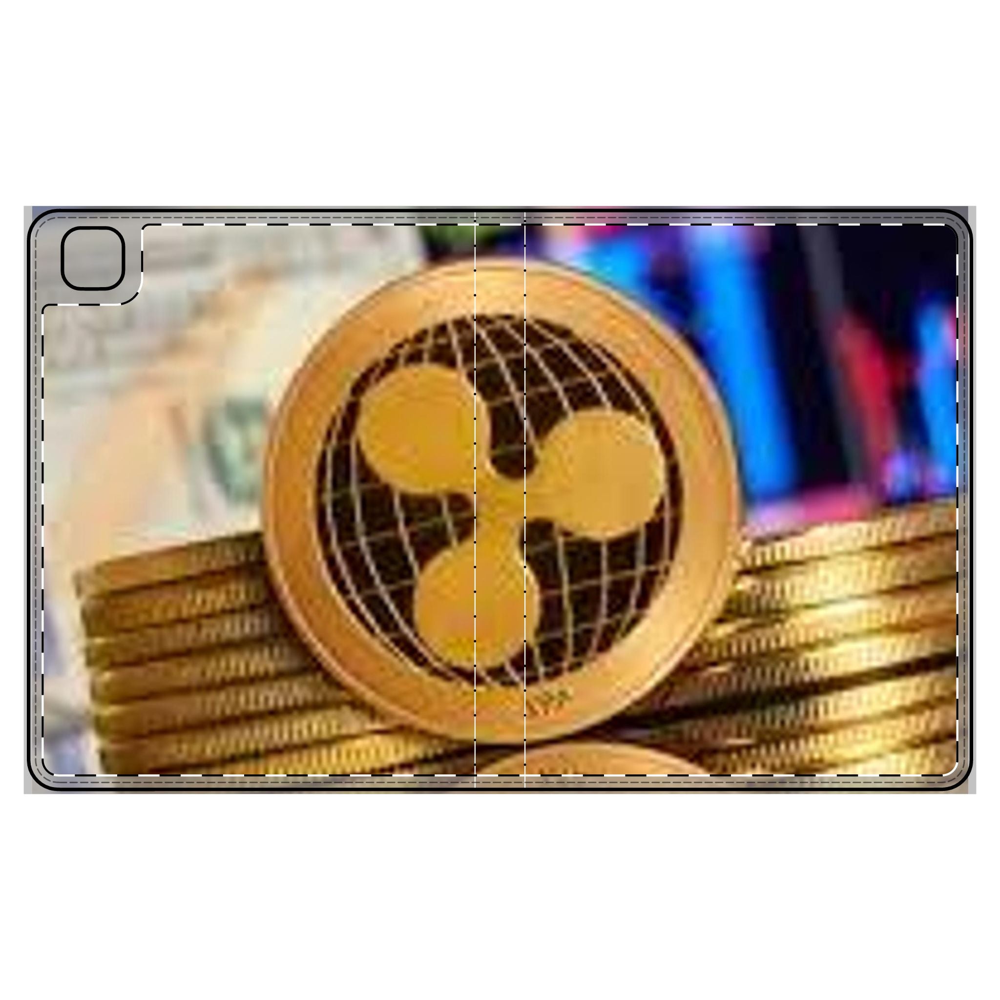 Ripple Crypto Coin Tablet Folio Case | Cryptocurrency Design