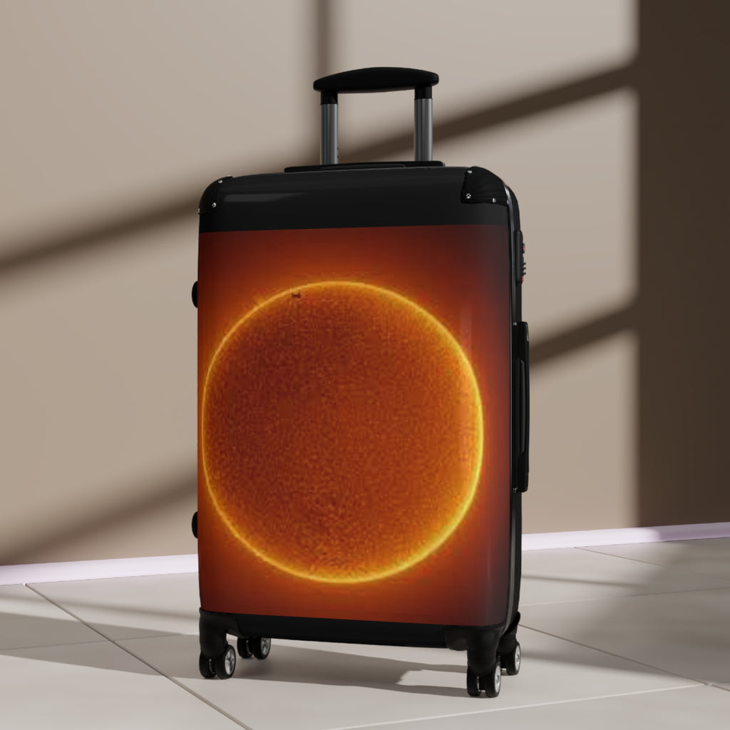 Solar Eclipse Sun Illustration Suitcase | Travel Luggage