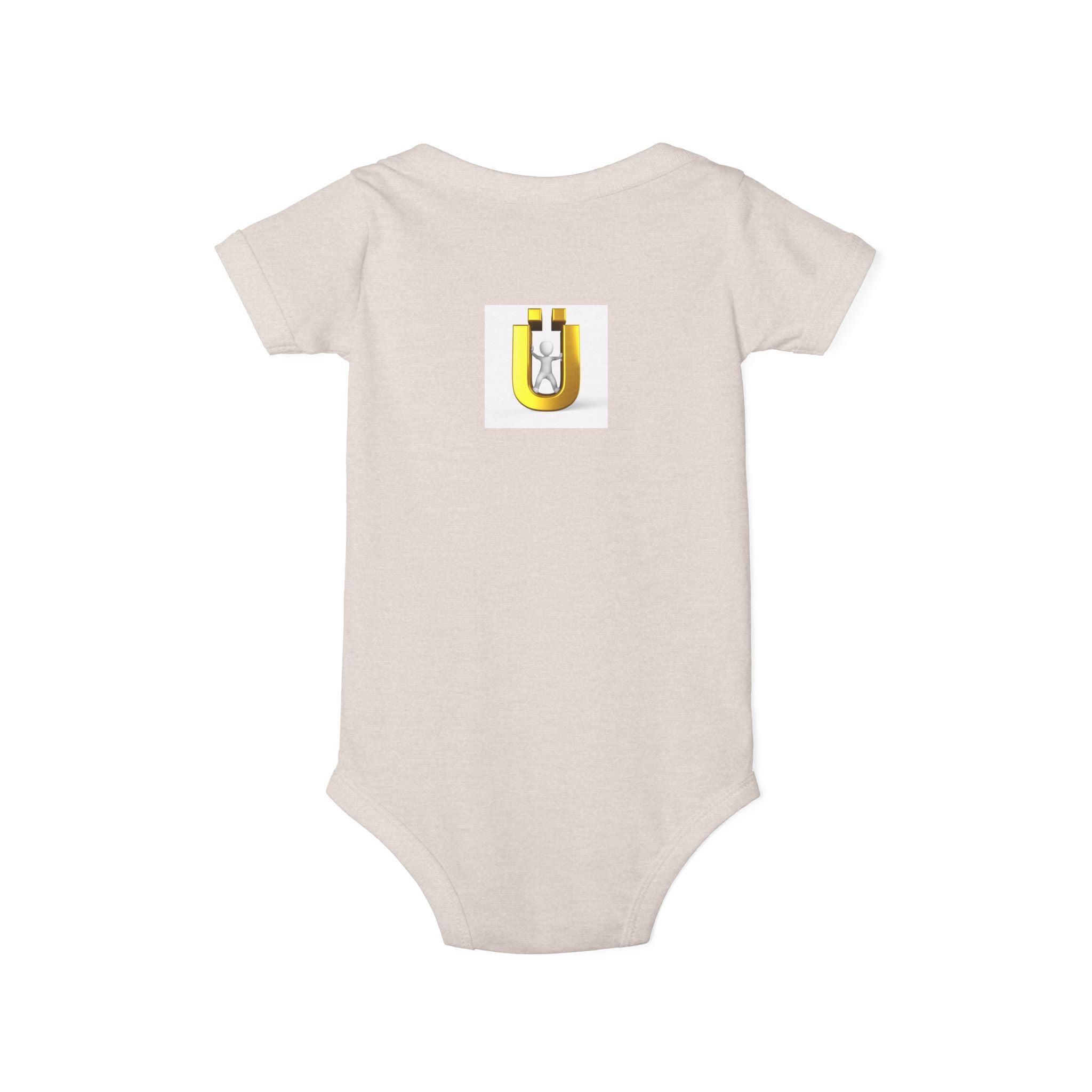 Gold Letter Ü Baby Onesie | Infant Bodysuit Design