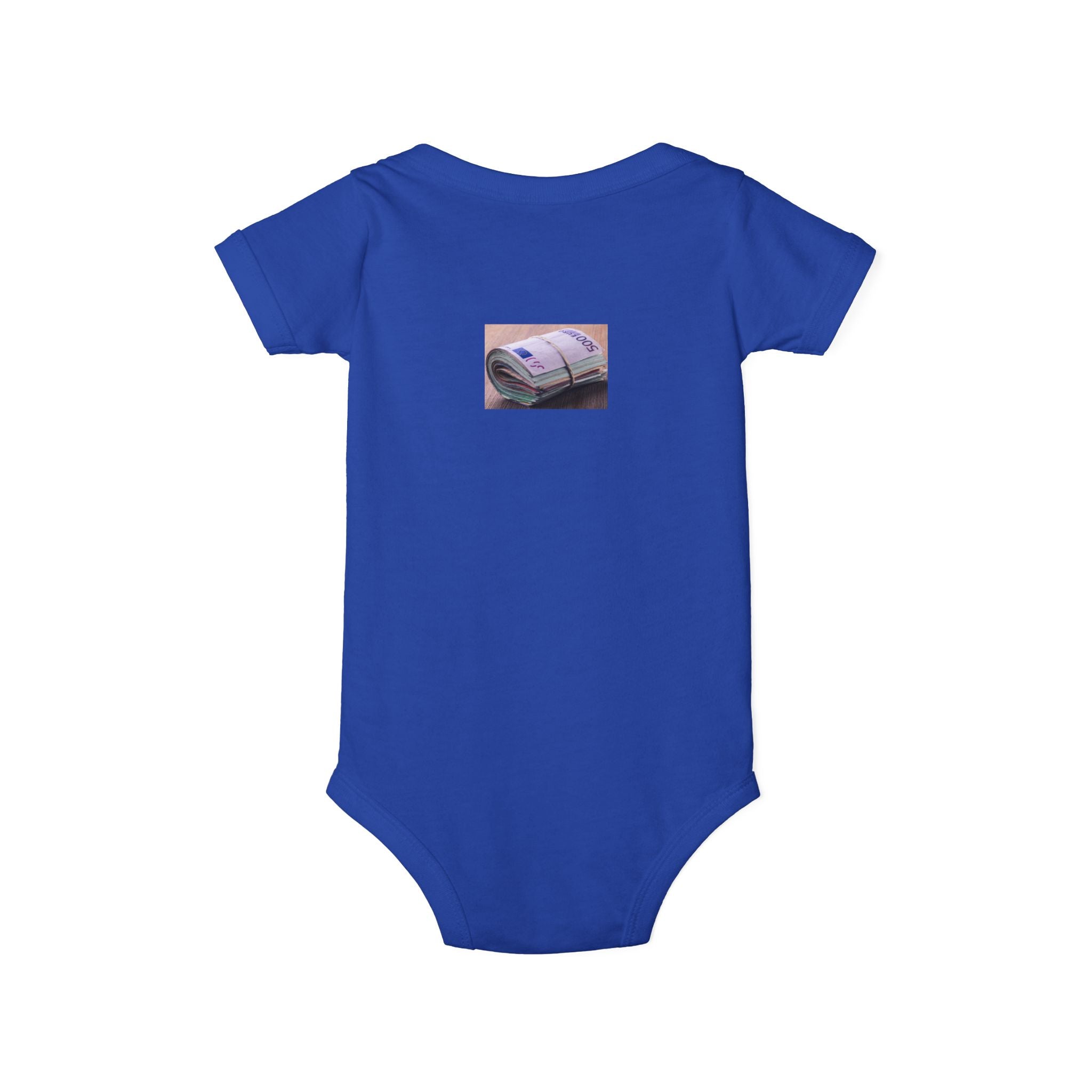 Stack of Cash Graphic Infant One Piece | money print bodysuit