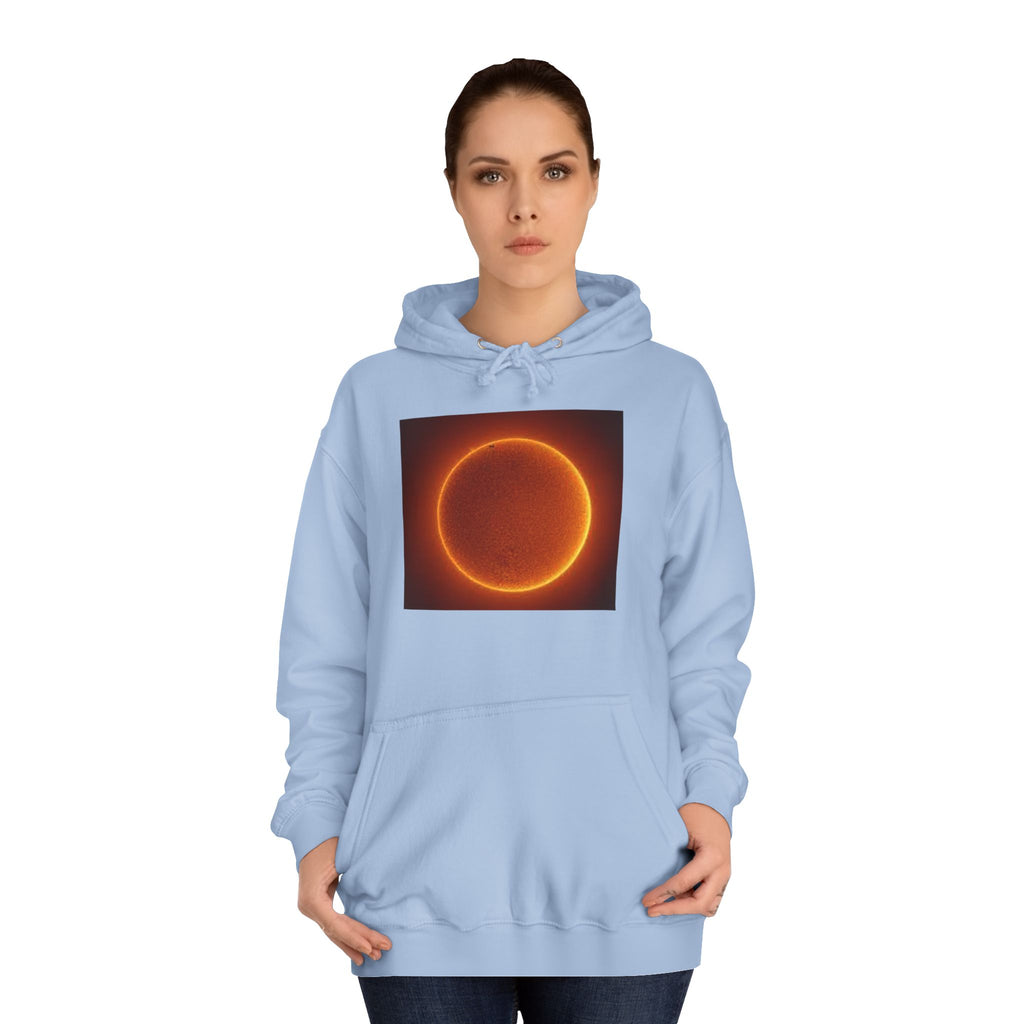 Fiery Solar Ring Hoodie | Sun Eclipse Graphic, Space Astronomy Sweatshirt