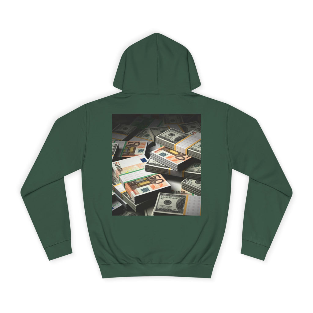 Stacked Cash Money Hoodie | Vintage Banknote Print, Stacks of Dollars