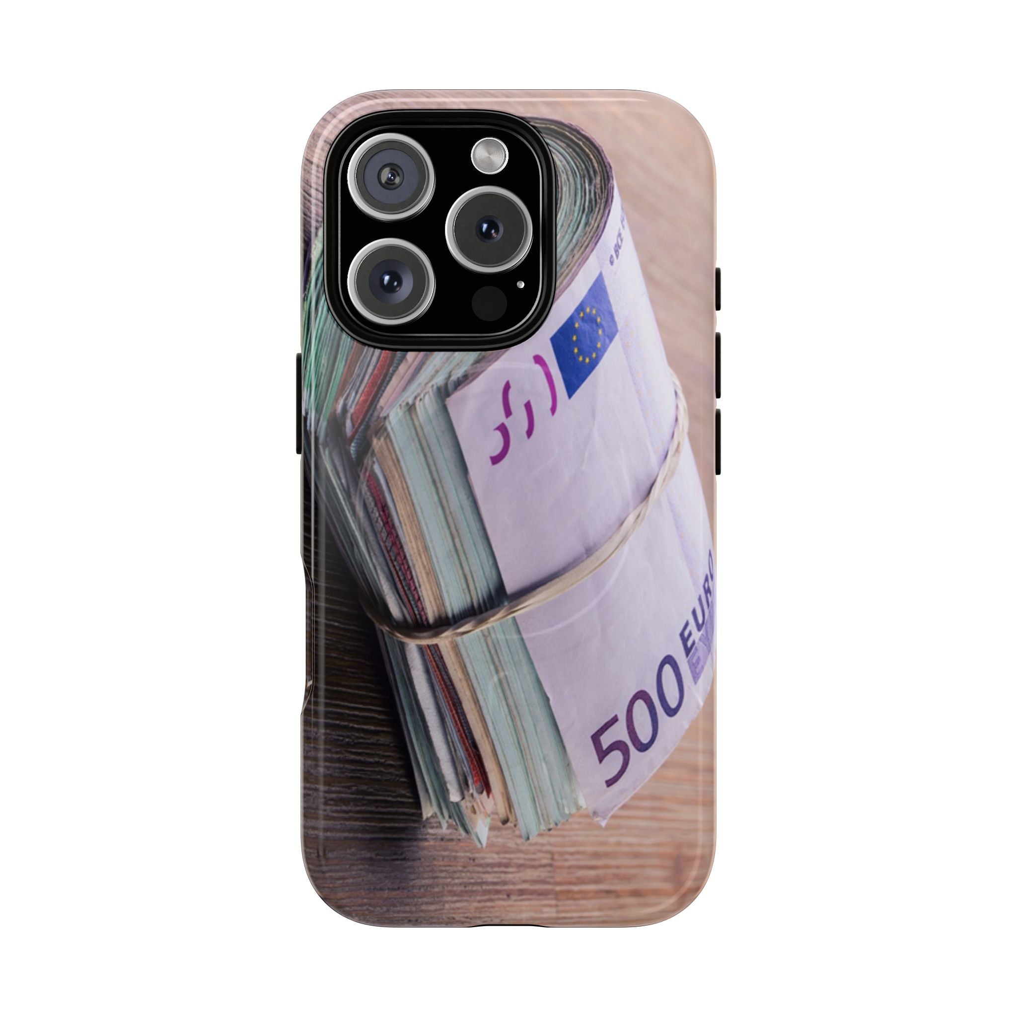 Coque de téléphone liasses de billets en euros | Coque iPhone rouleau de billets, Imprimé argent