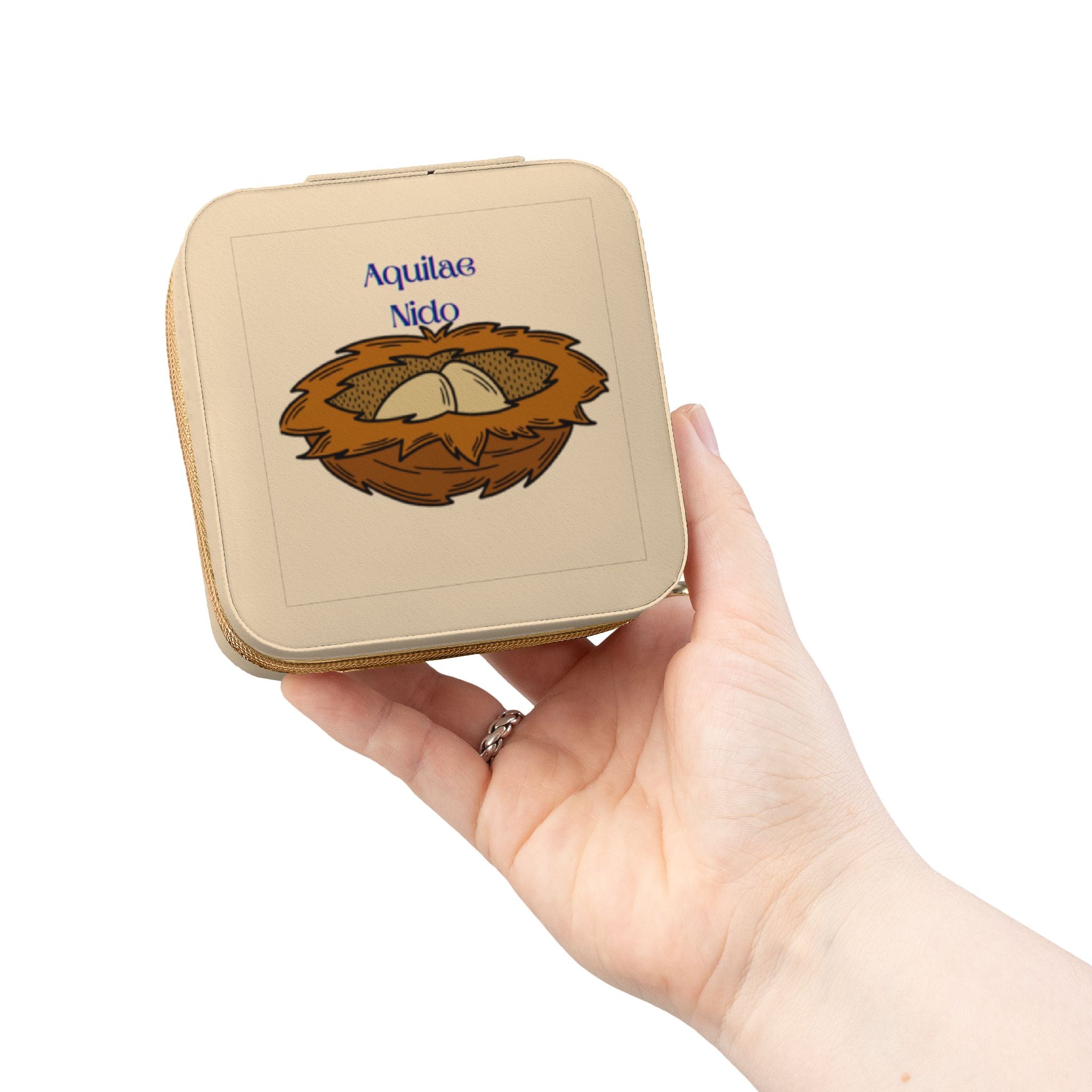 Boîte à Bijoux de Voyage Illustration Nid d'Aigle | Organisateur Compact Zodiaque