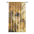 Bitcoin Coin Pattern Window Curtain | Cryptocurrency Coins Sheer Curtain