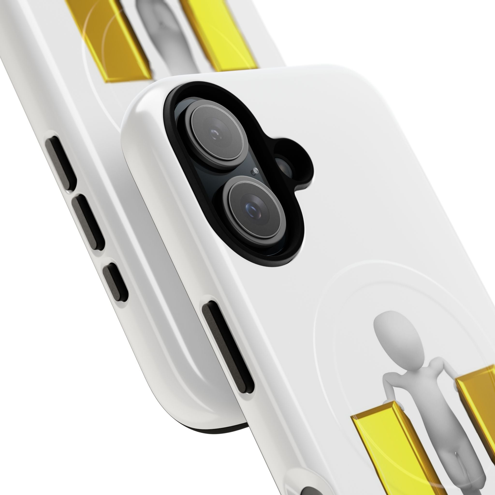 3D Person with Gold Letter U phone case | Tough Magnetic Case