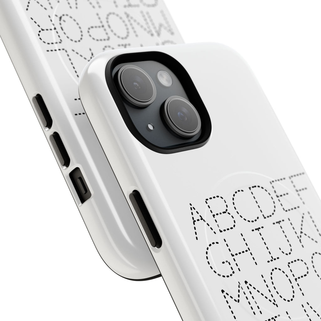 Dotted Alphabet Phone Case | Tough Magnetic Case
