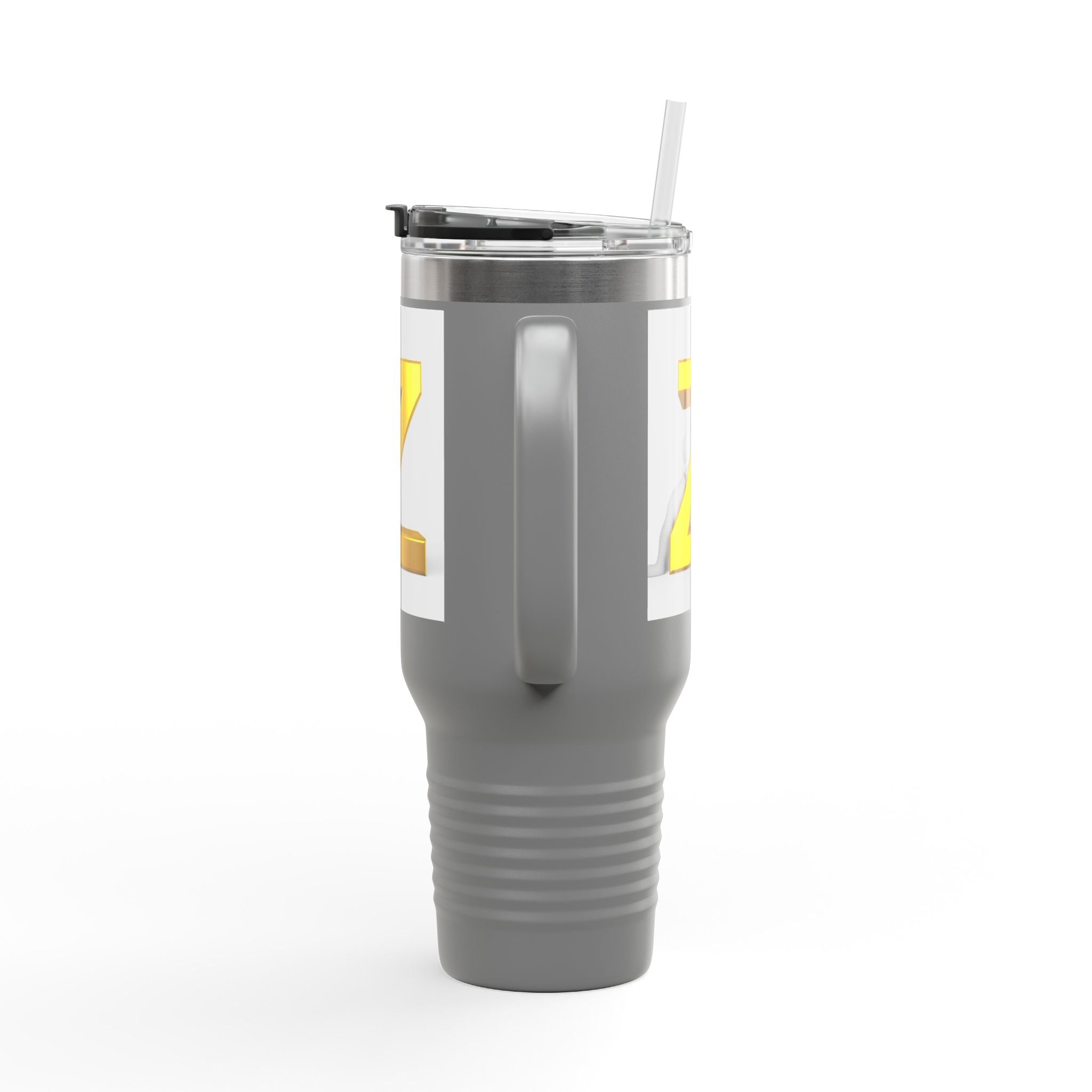 Gold 3D Letter Z Travel Mug | 40oz Insulated Tumbler
