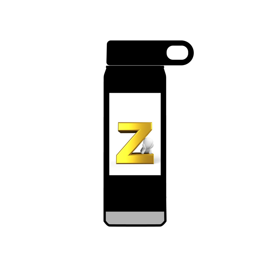 Gold Letter Z Monogram Water Bottle | 20oz