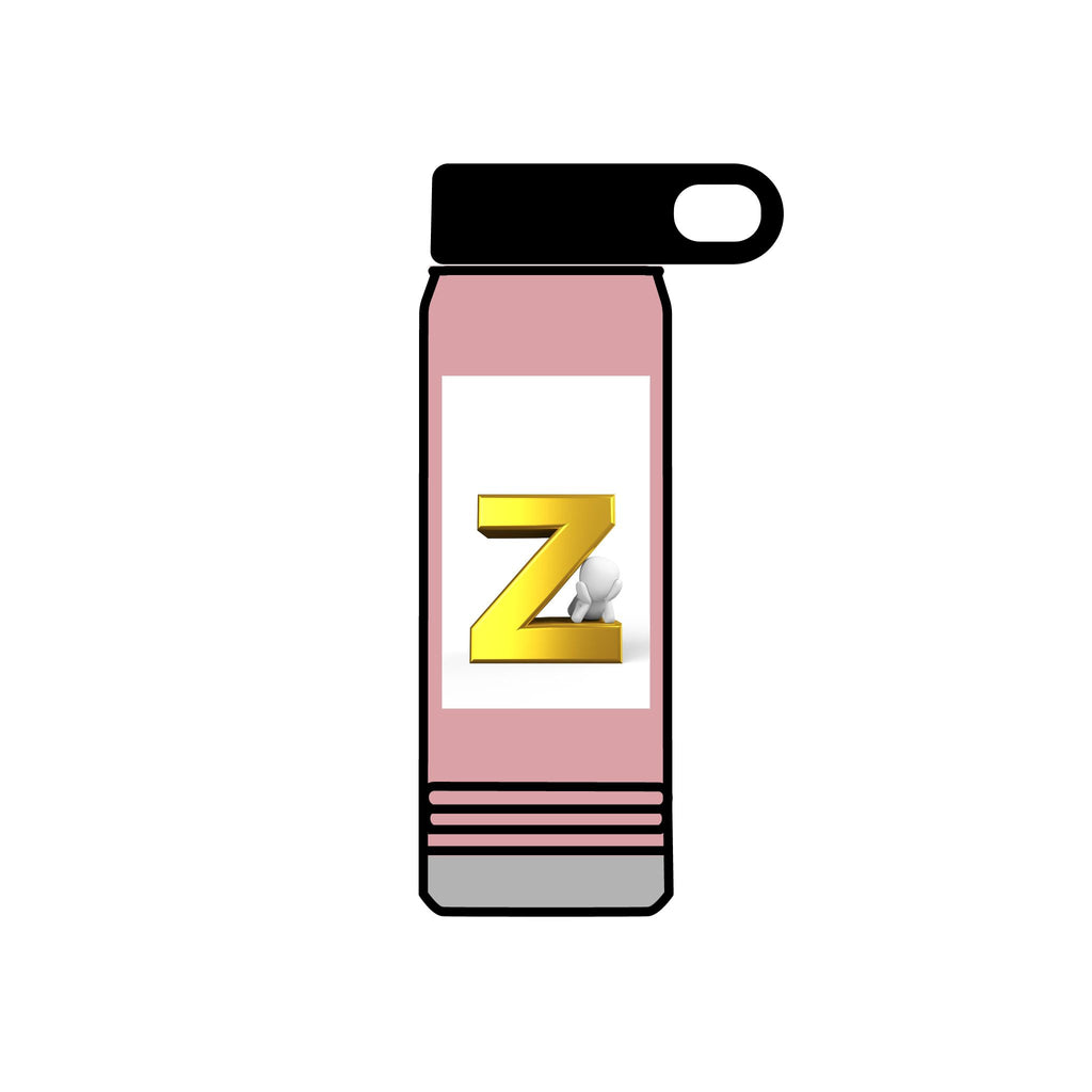 Gold Letter Z Monogram Water Bottle | 20oz