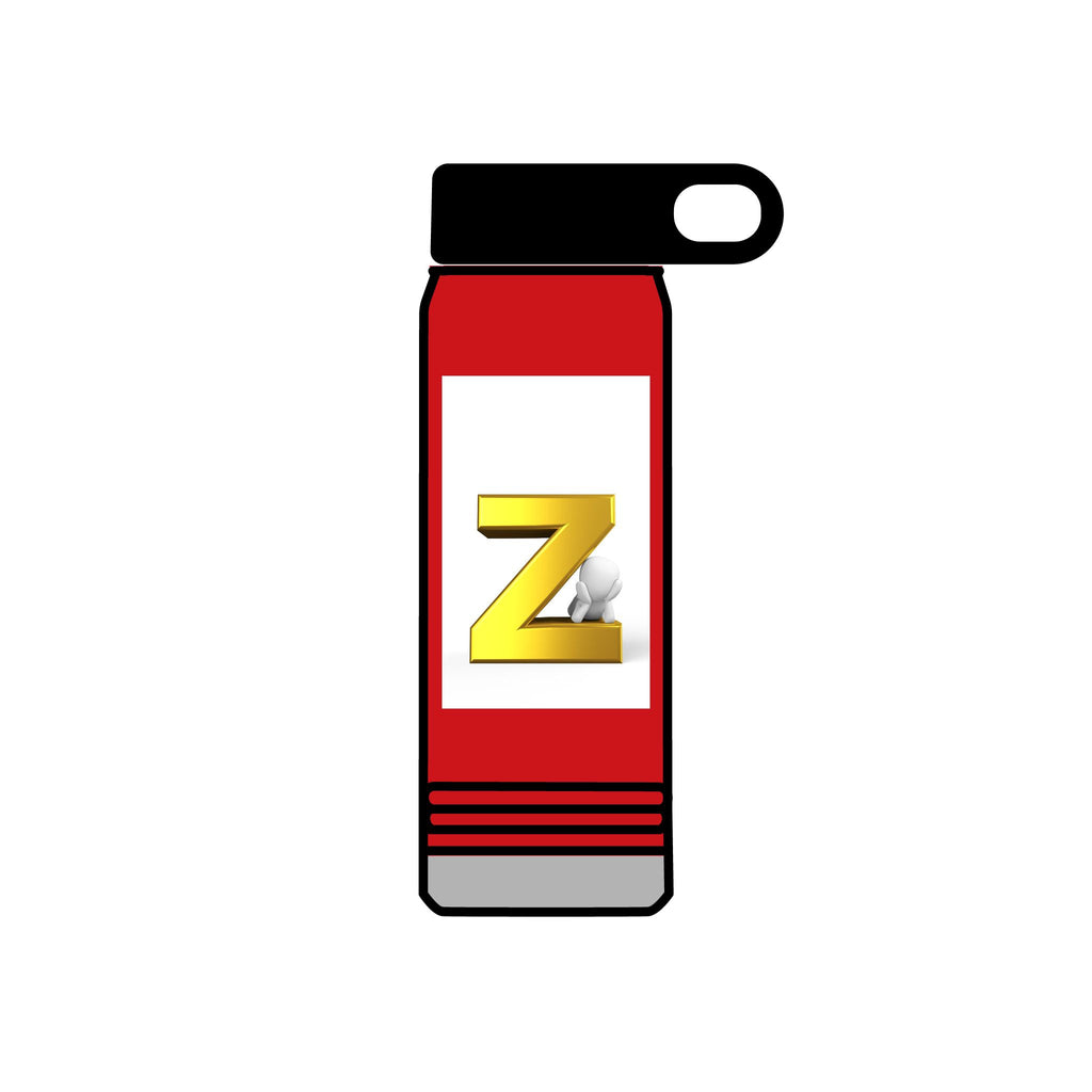 Gold Letter Z Monogram Water Bottle | 20oz