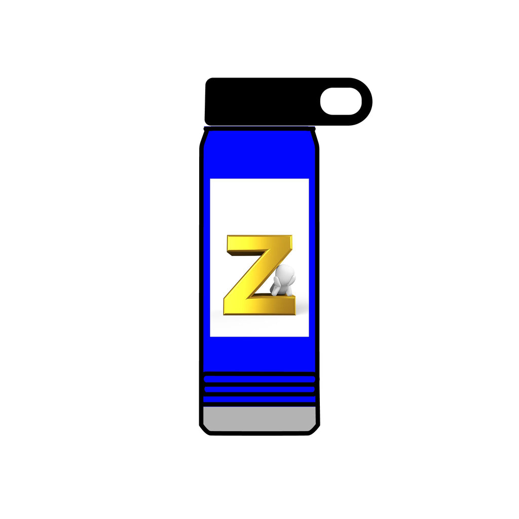 Gold Letter Z Monogram Water Bottle | 20oz
