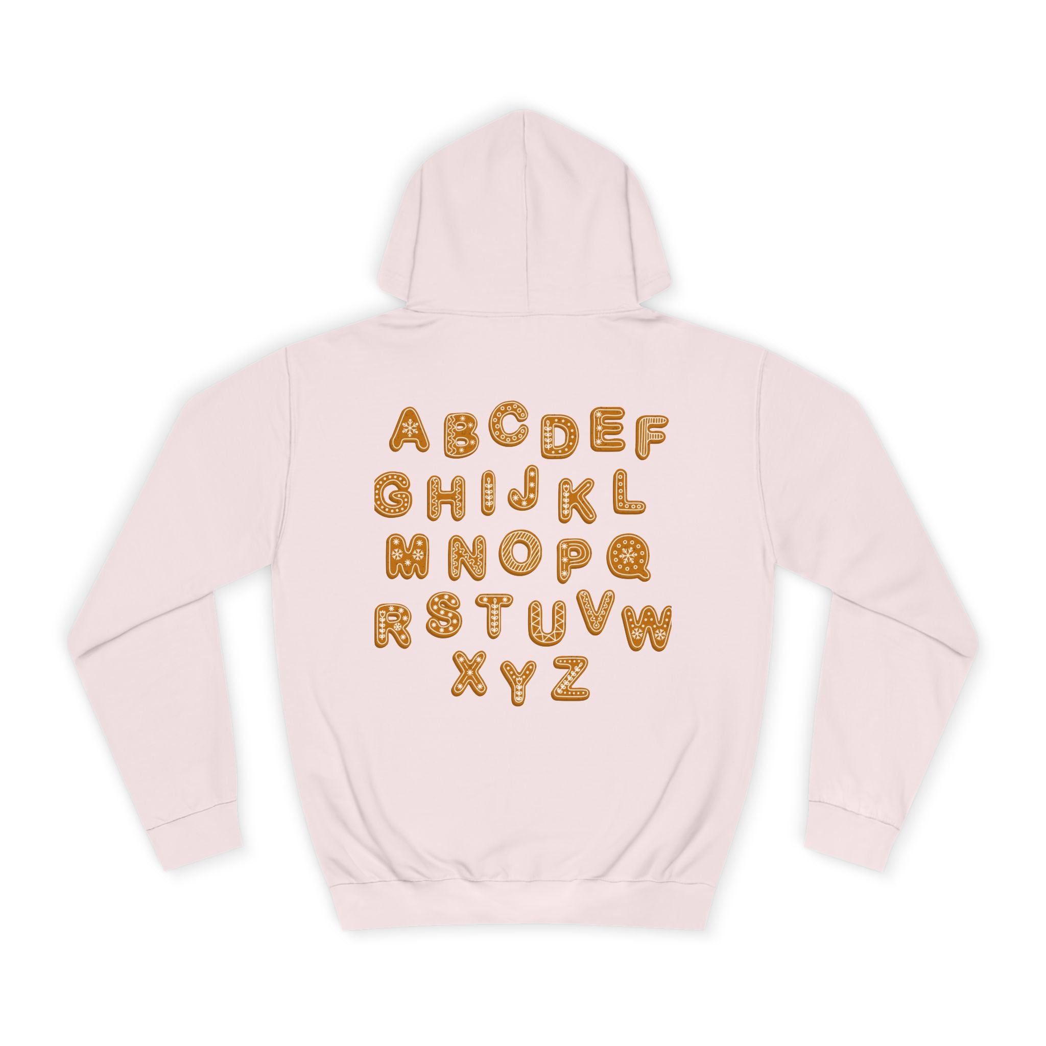 Cookie Alphabet Hoodie | Letters A to Z Cookie Font Sweatshirt