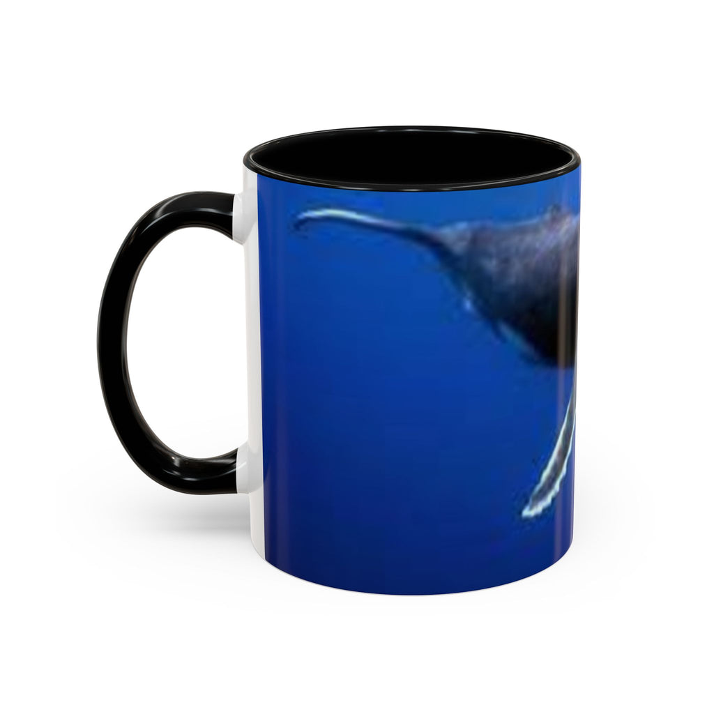 Humpback Whale Ocean Photo Accent Coffee Mug | Whale Lover Mug