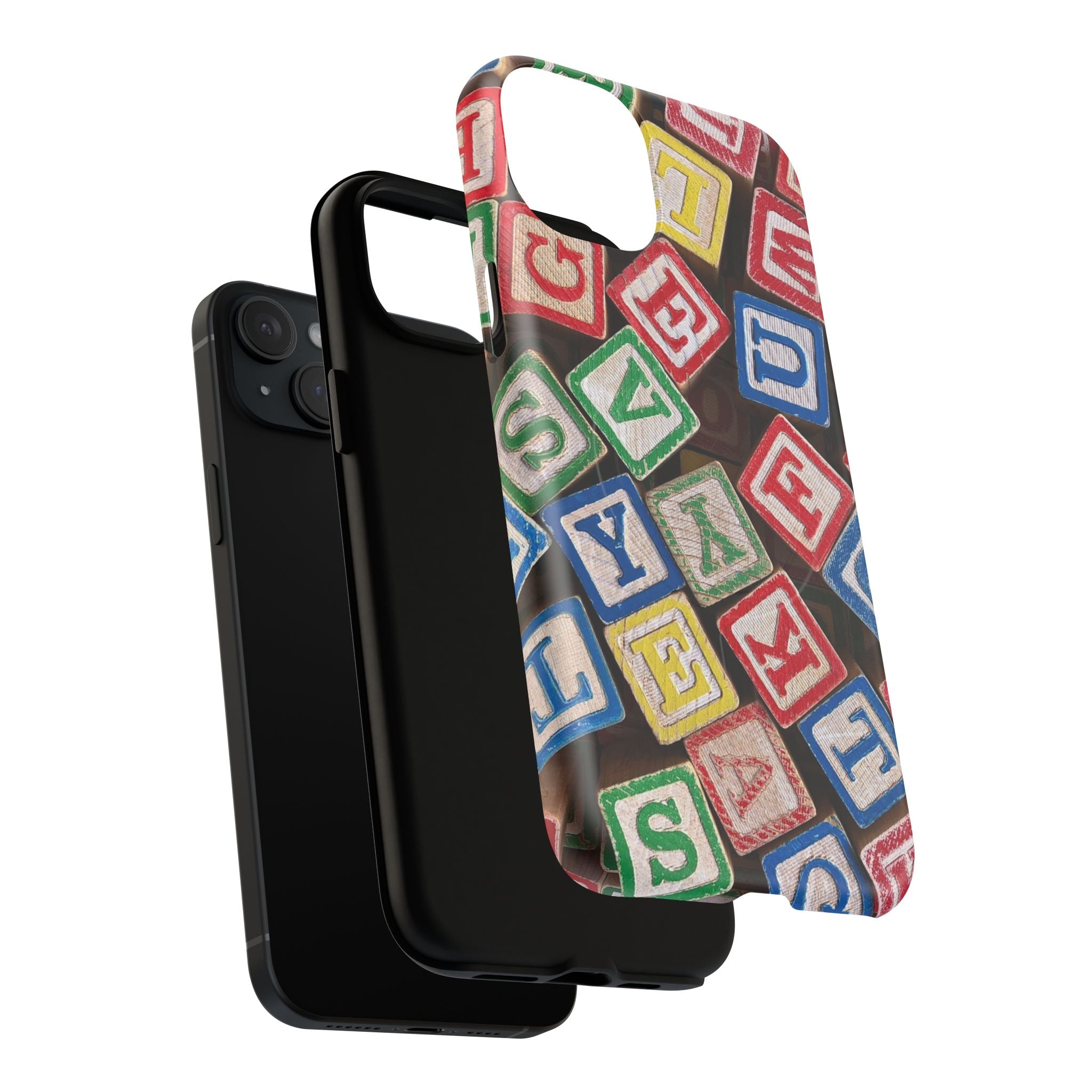 Vintage Alphabet Blocks Phone Case | Tough Magnetic Case