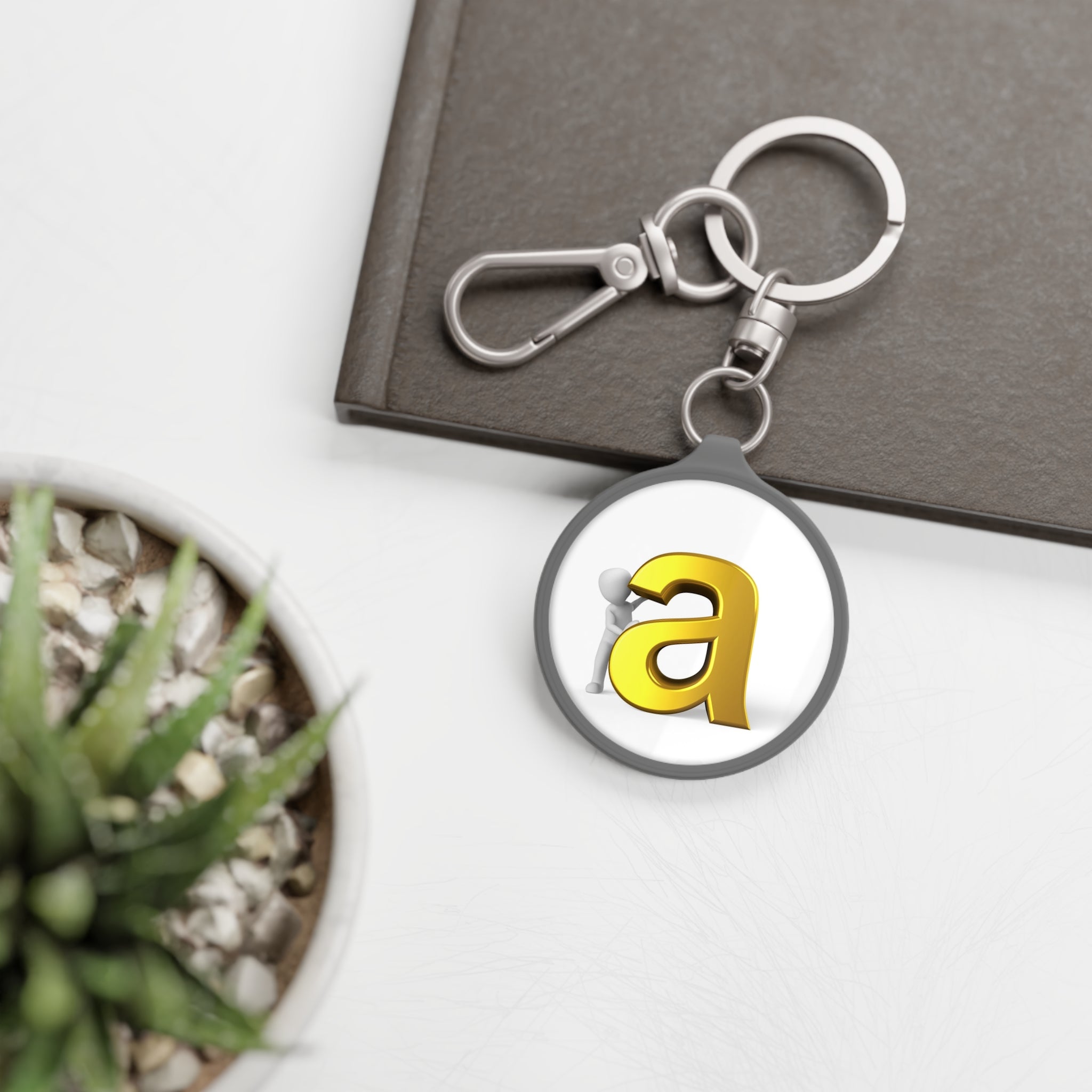 Keyring Tag | 3D Figure With Letter A
