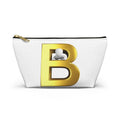 Gold Letter B Initial Accessory Pouch