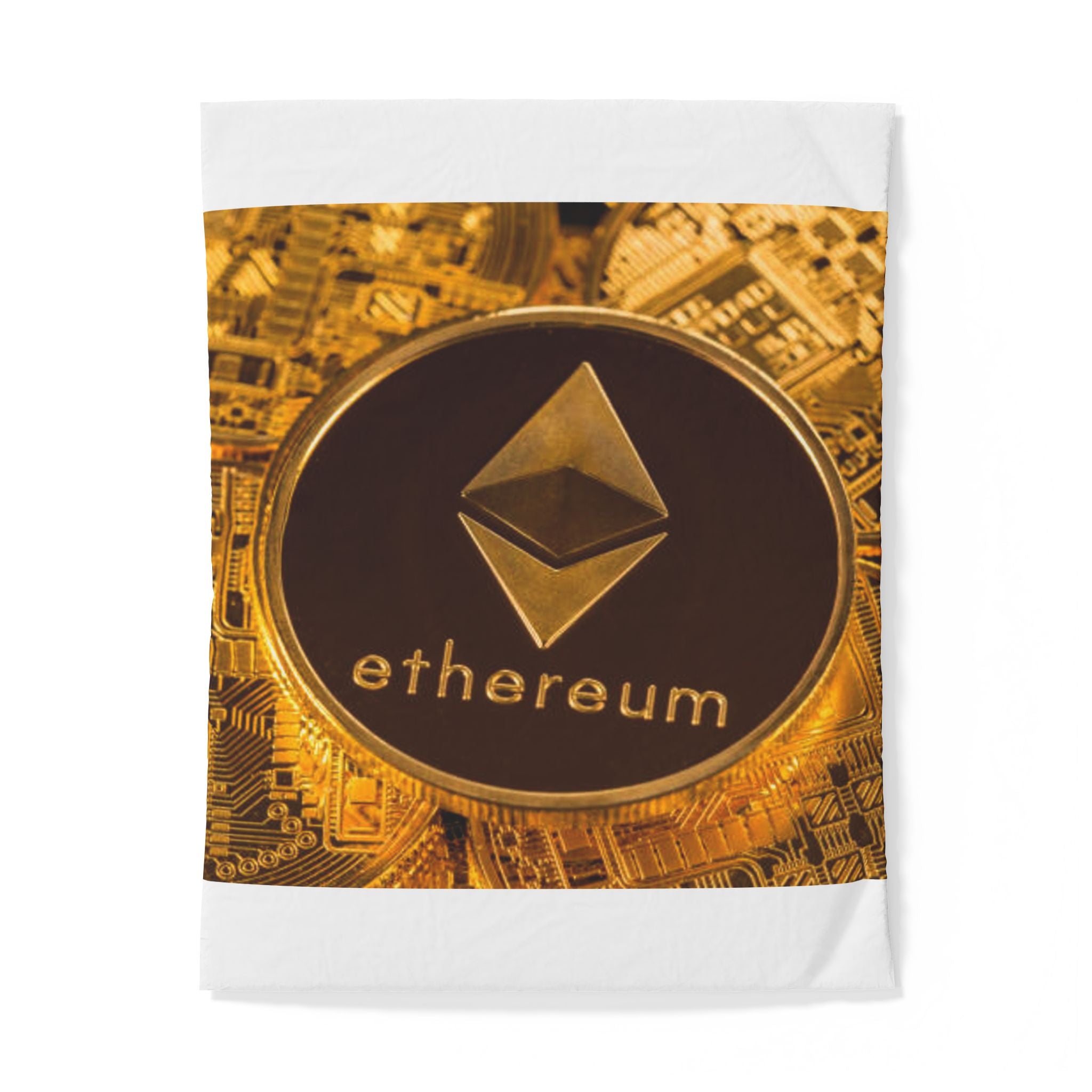 Housse de couette pièce Ethereum | Parure de lit de crypto-monnaie