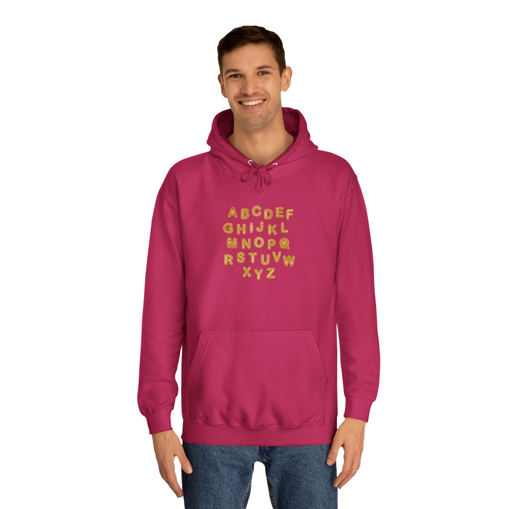 Cookie Alphabet Hoodie | Letters A to Z Cookie Font Sweatshirt