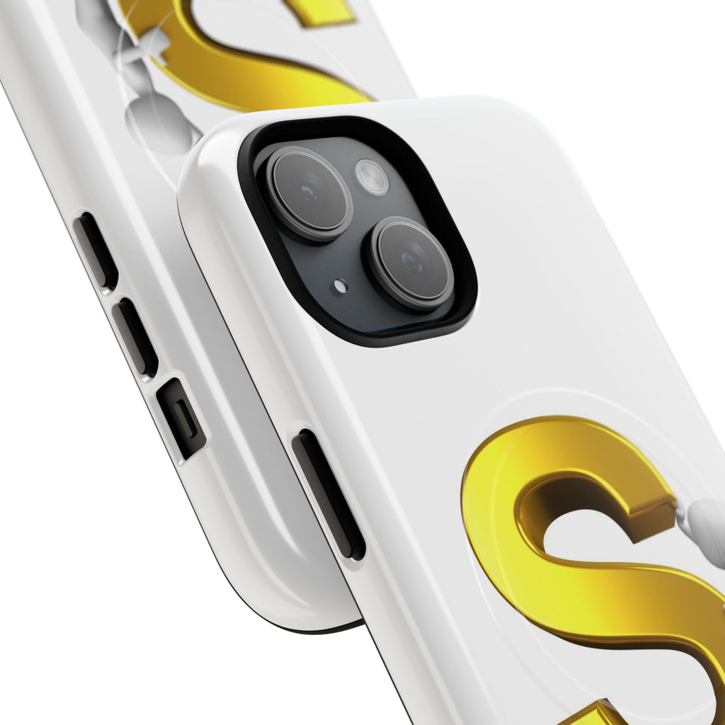 Gold Letter S Monogram Phone Case | Tough Magnetic Case