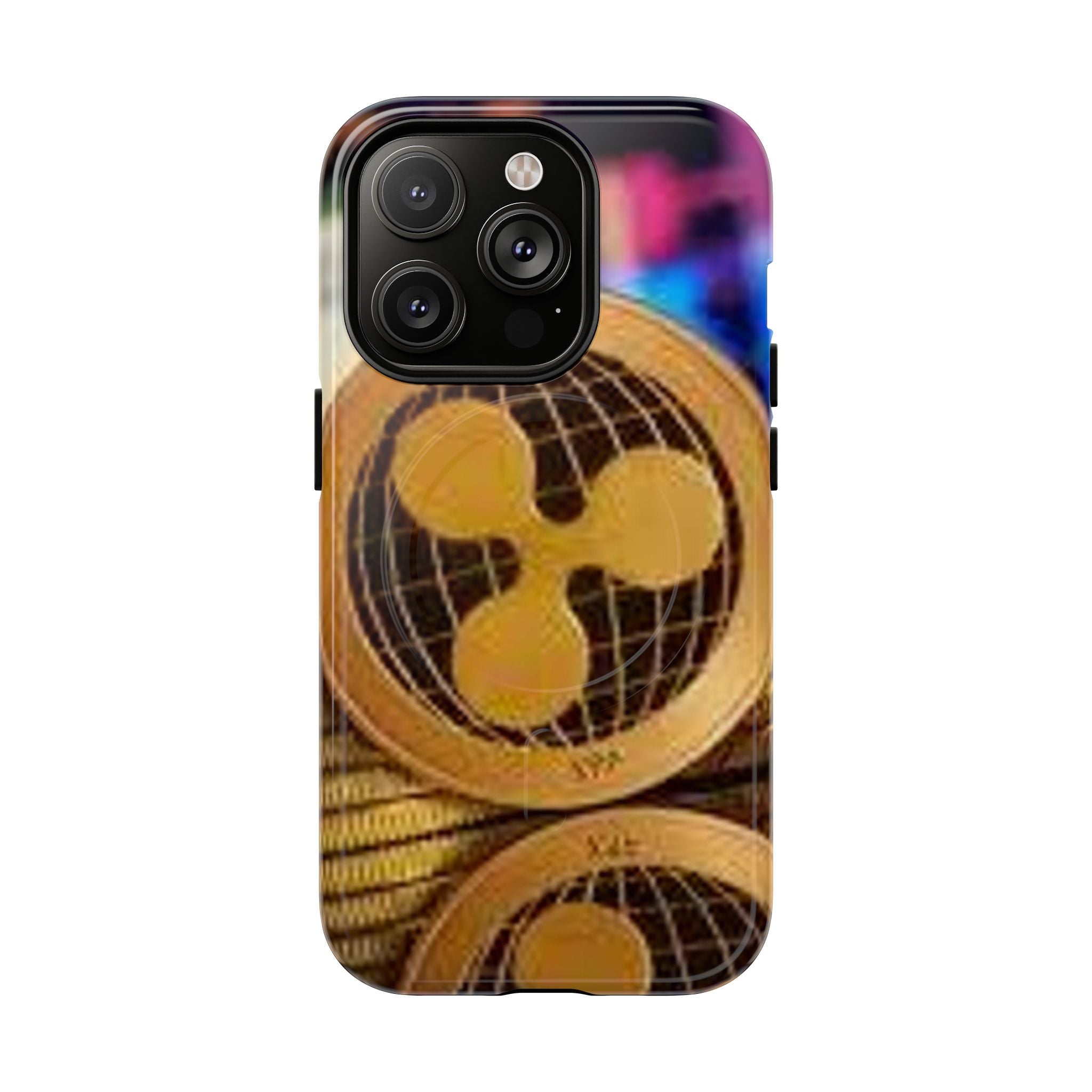 Coque de protection rigide magnétique design Ripple Coin | Coque de téléphone Crypto Ripple