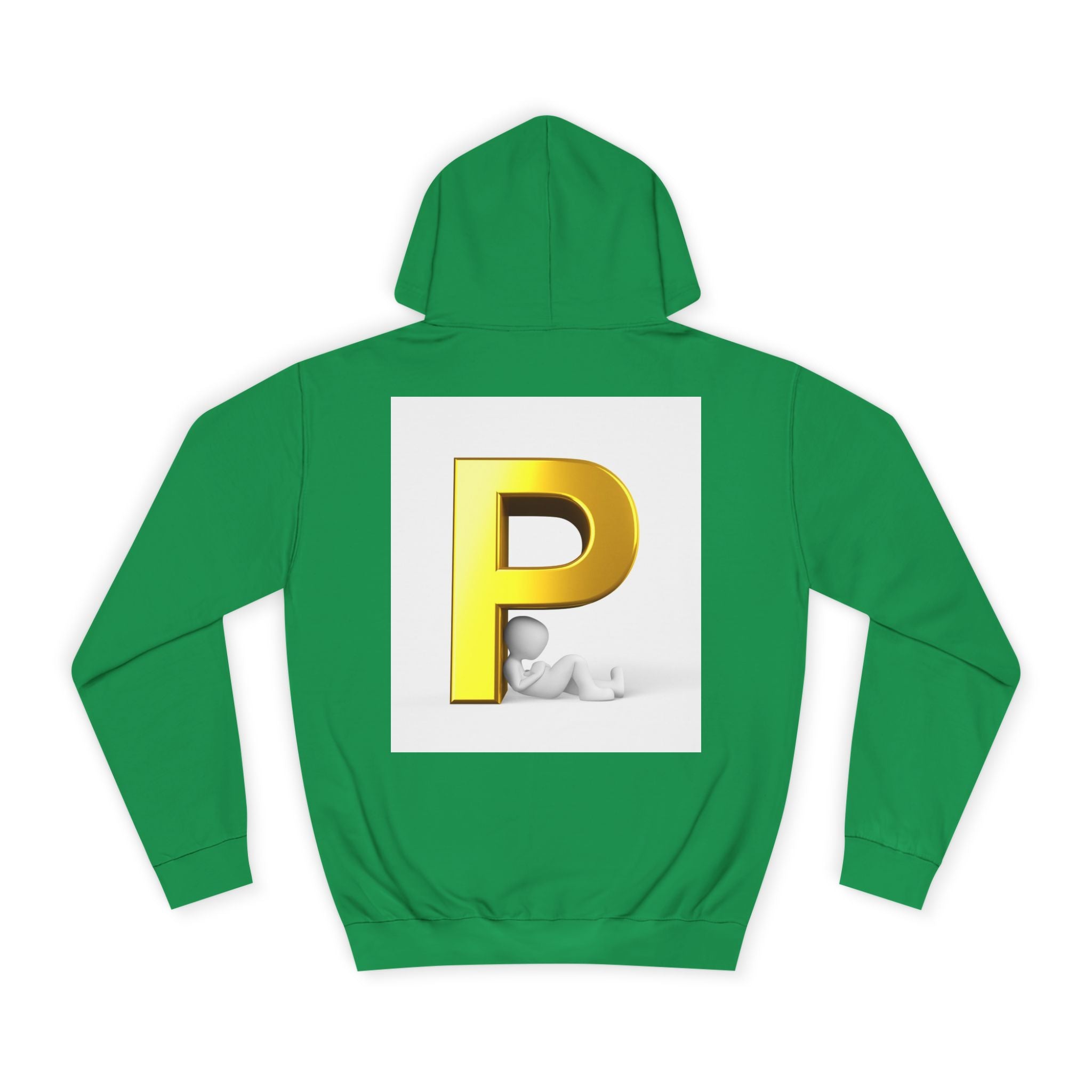 Gold Letter P hoodie | Monogram Initial Pullover