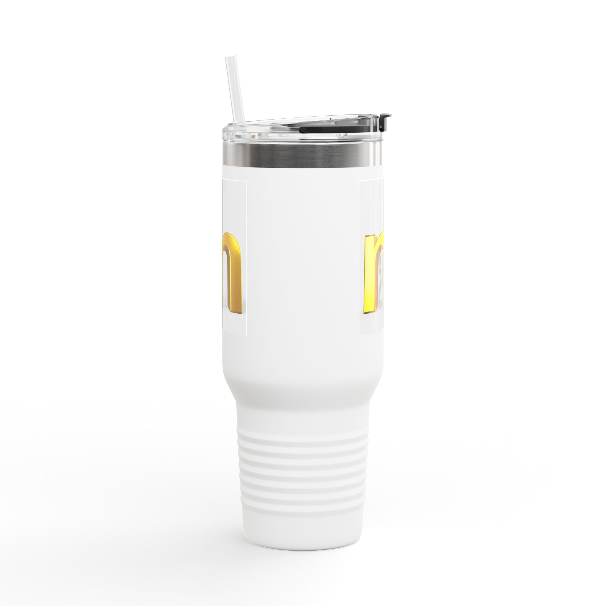 Mug de voyage M en lettre 3D dorée | Gobelet isotherme de 40 oz