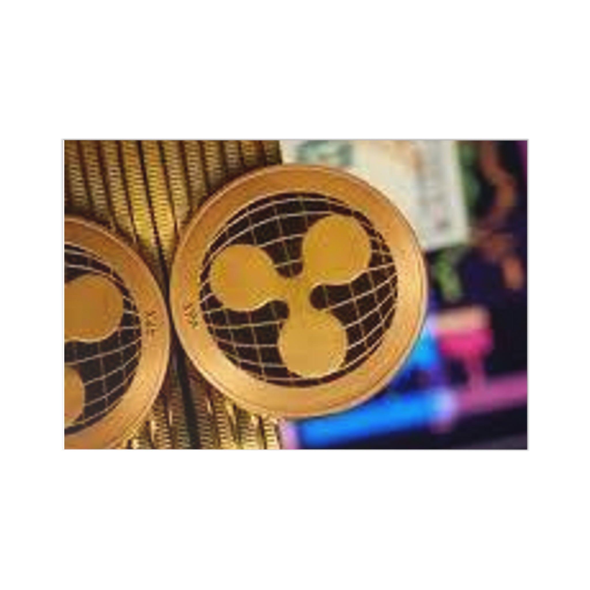 Ripple Crypto Coin Postcards, Postcard Set (7 pcs) | Cryptocurrency Art Cards