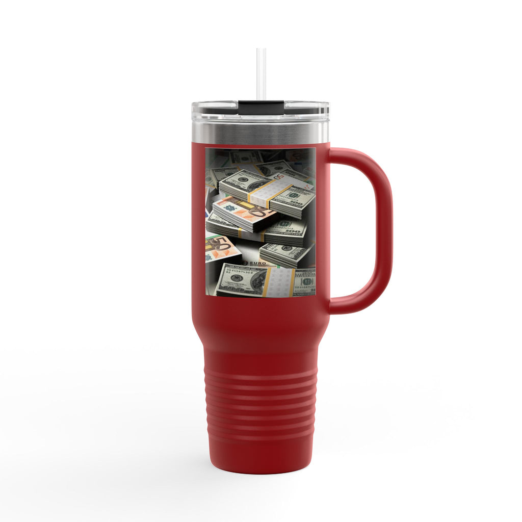 Stacked Cash Money design Insulated Travel Mug | 40oz