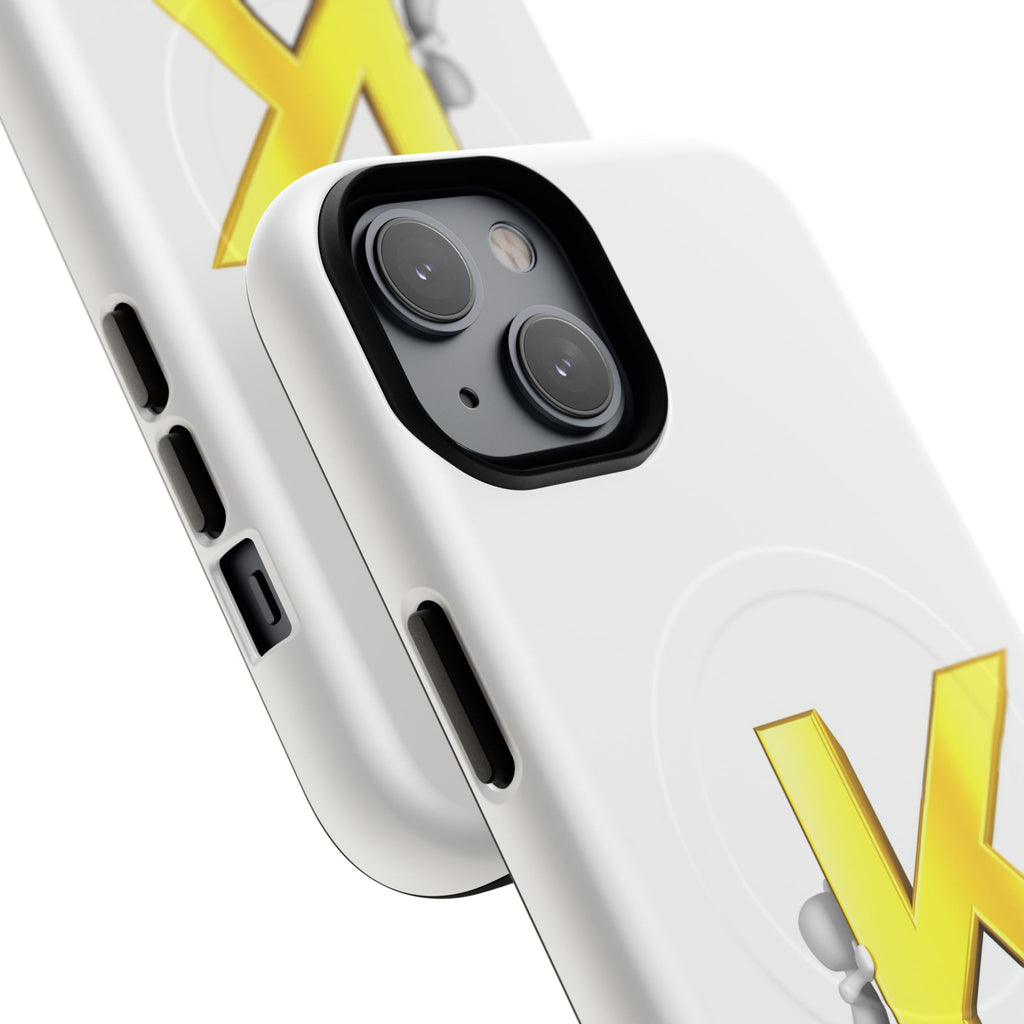 Yellow K Letter Phone Case | Tough Magnetic Case, Monogram Initial K