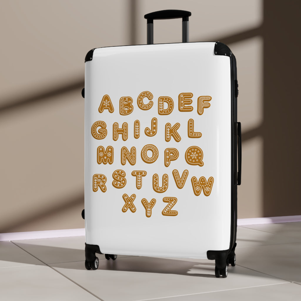 Alphabet Cookies Suitcase | Alphabet Letters Luggage Cover, Kids Travel