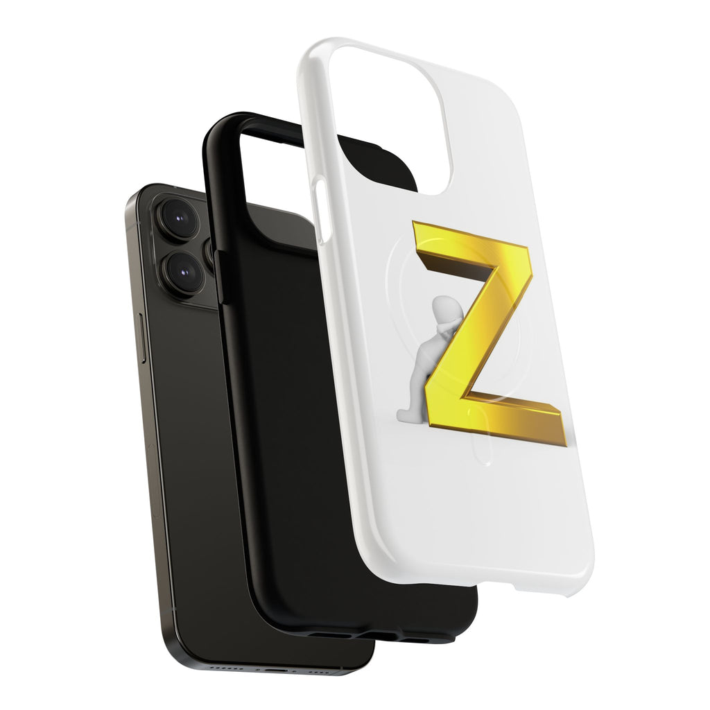 Gold 3D Letter Z Phone Case | Tough Magnetic Case